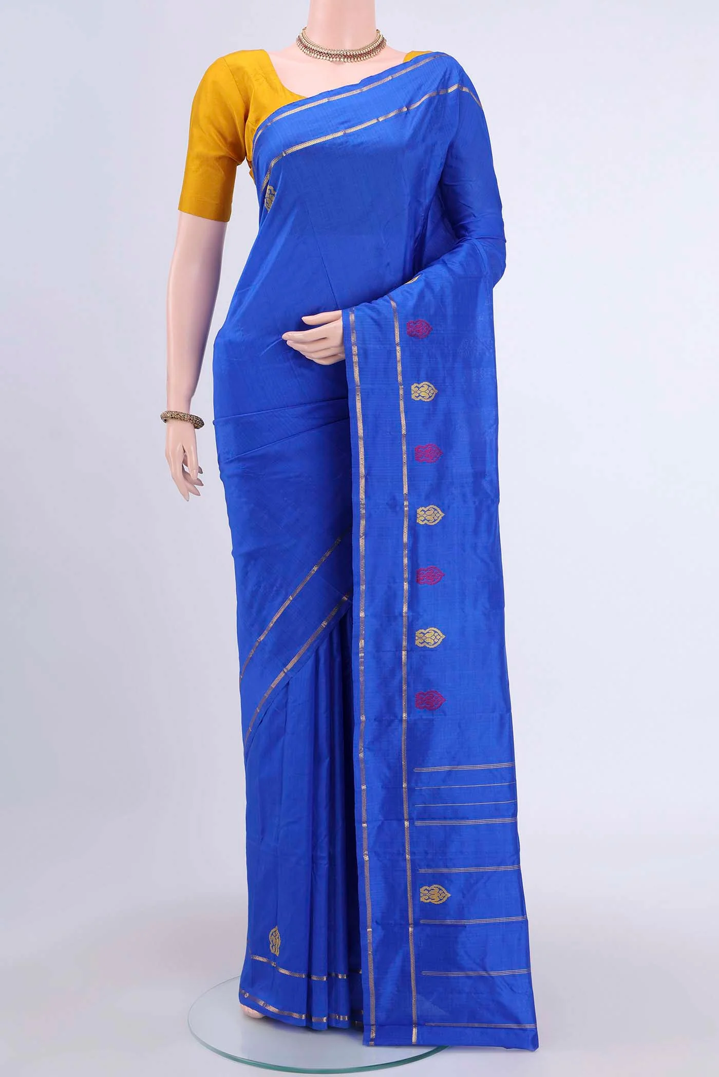 Royal Blue Kanchipuram Silk Saree