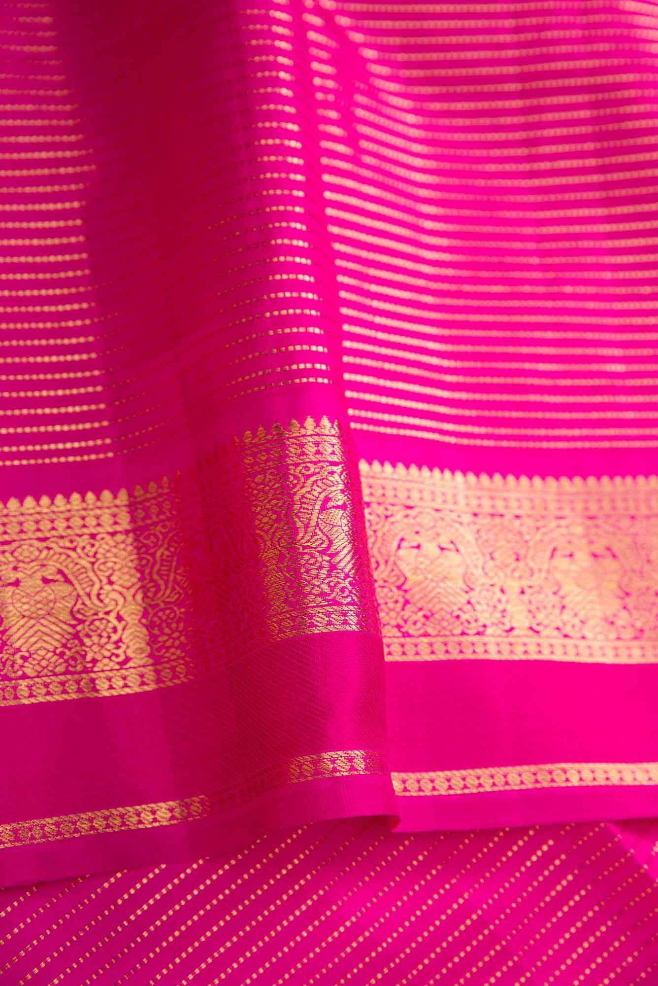 Pure Silk Pure Zari Off White and Grey Dual Tone Kanchipuram Saree - Image 6