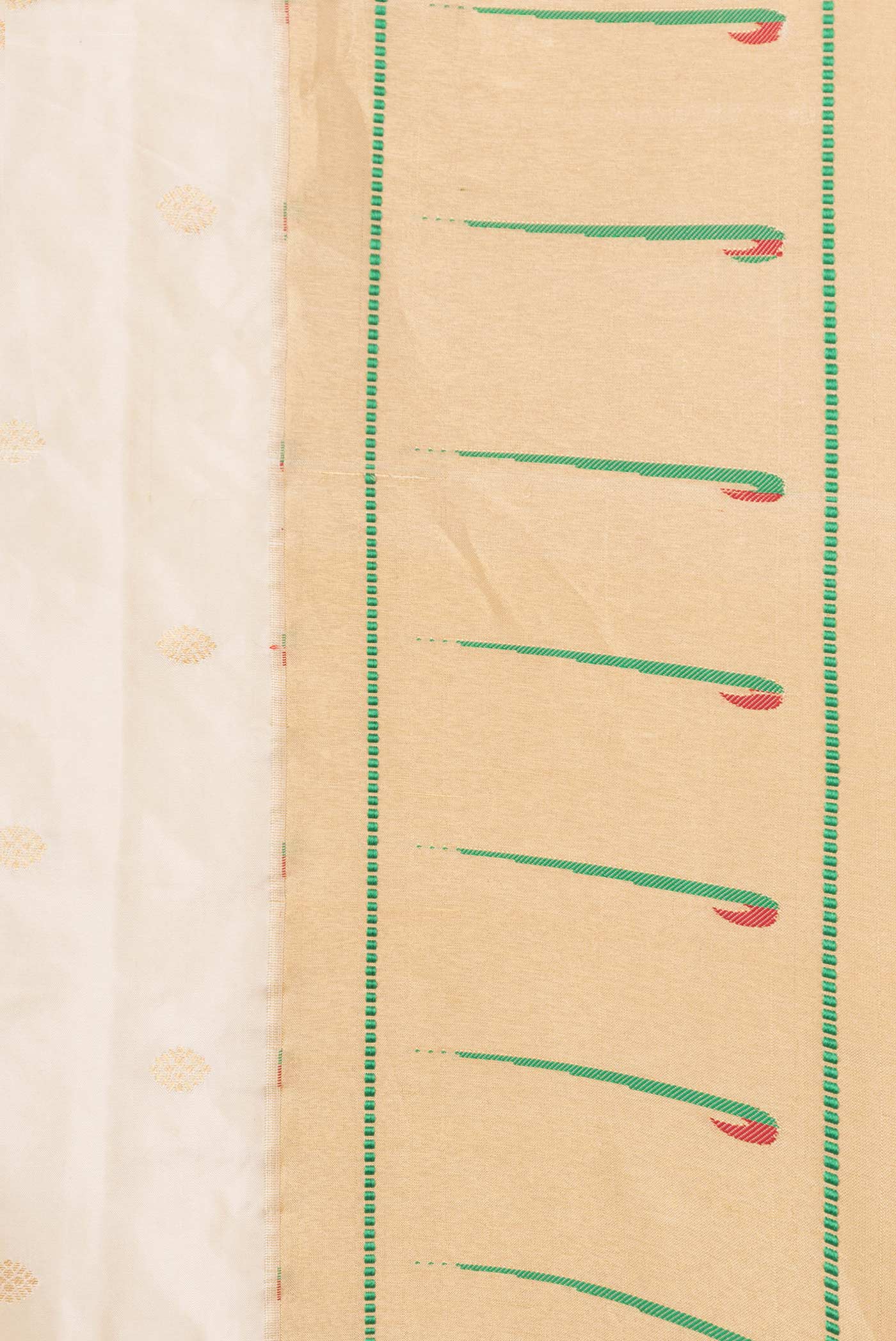 Cream Paithani Silk Saree - Image 3