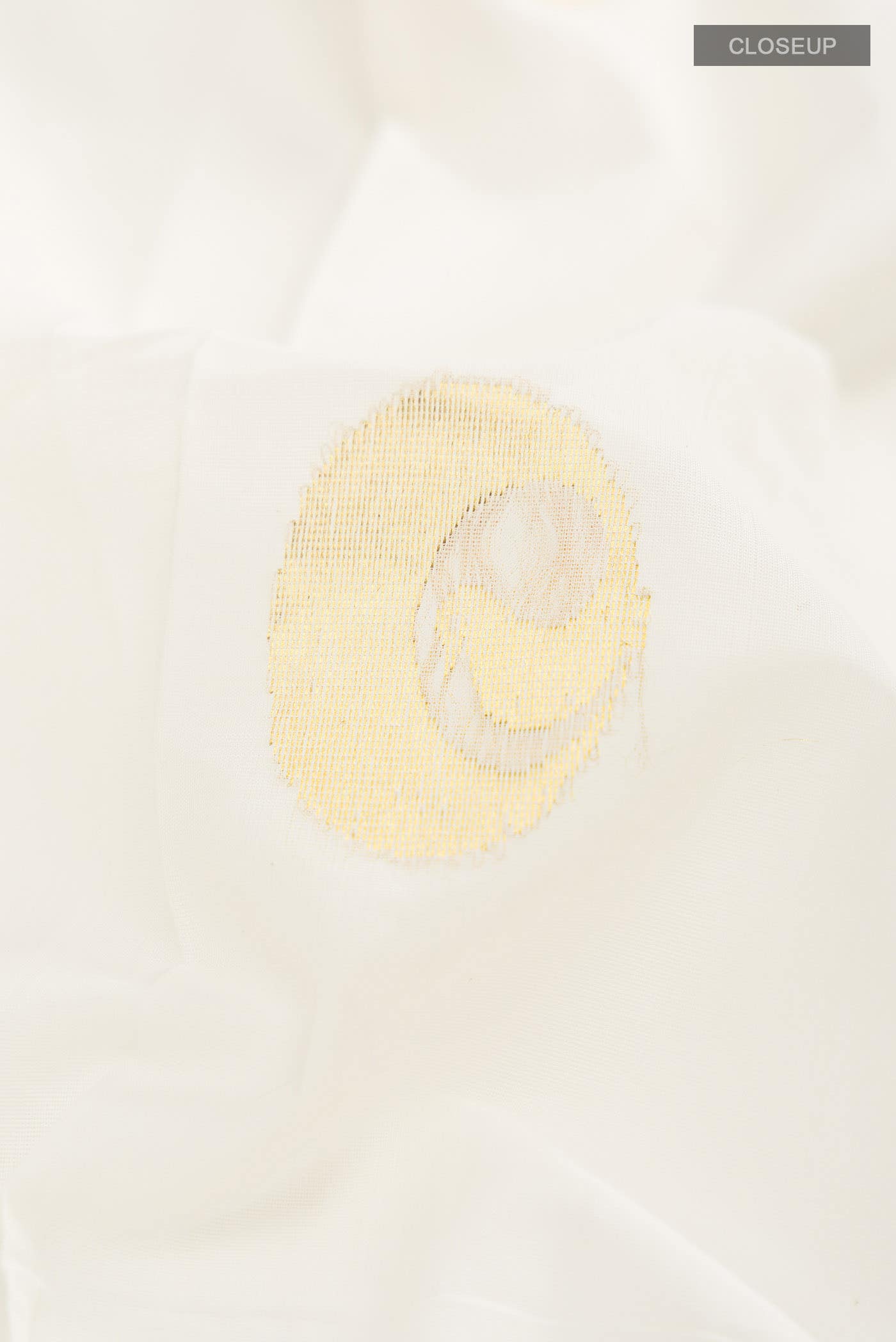 Off White Kerala Cotton Saree - Image 2
