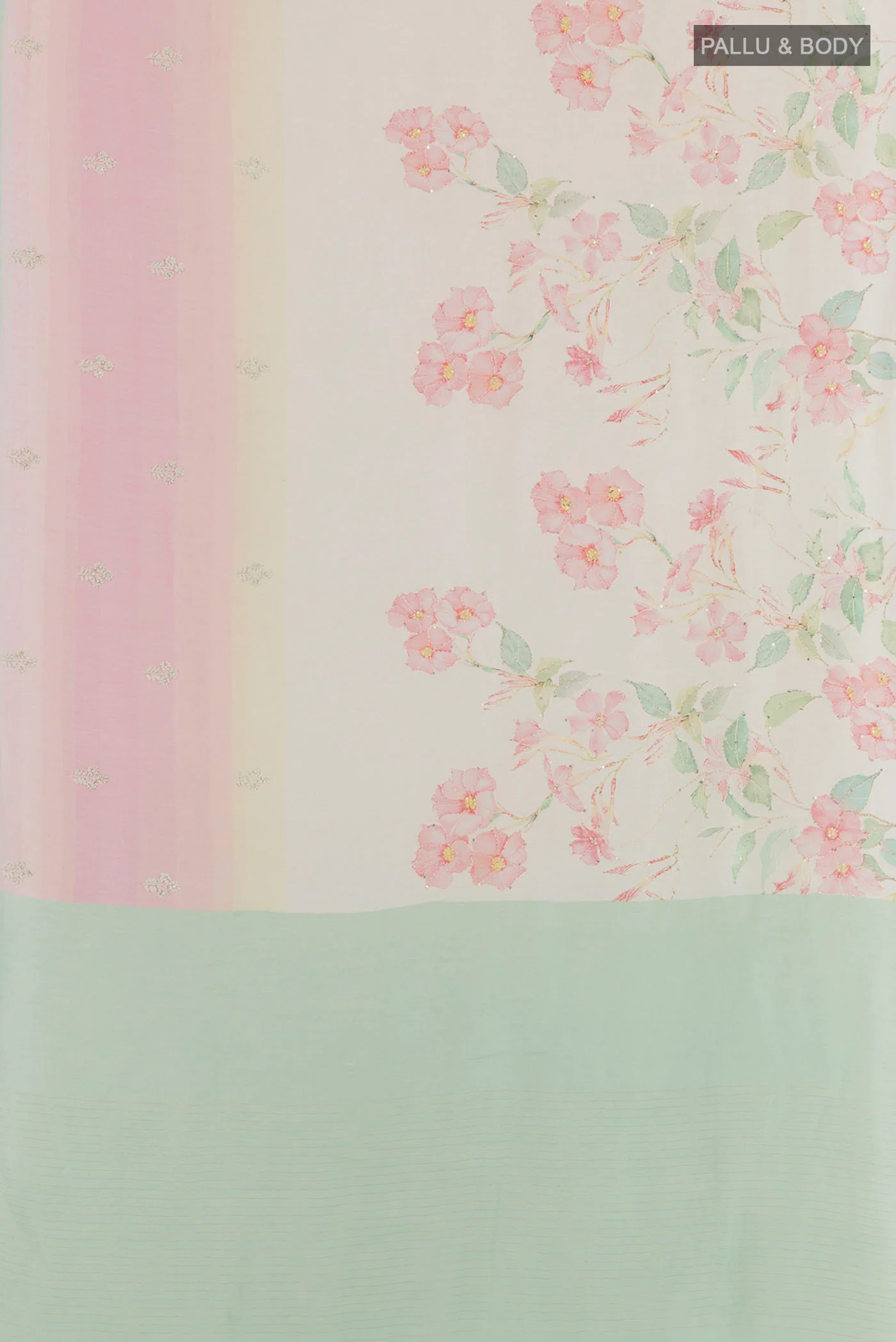 Multi Color Linen Saree - Image 3