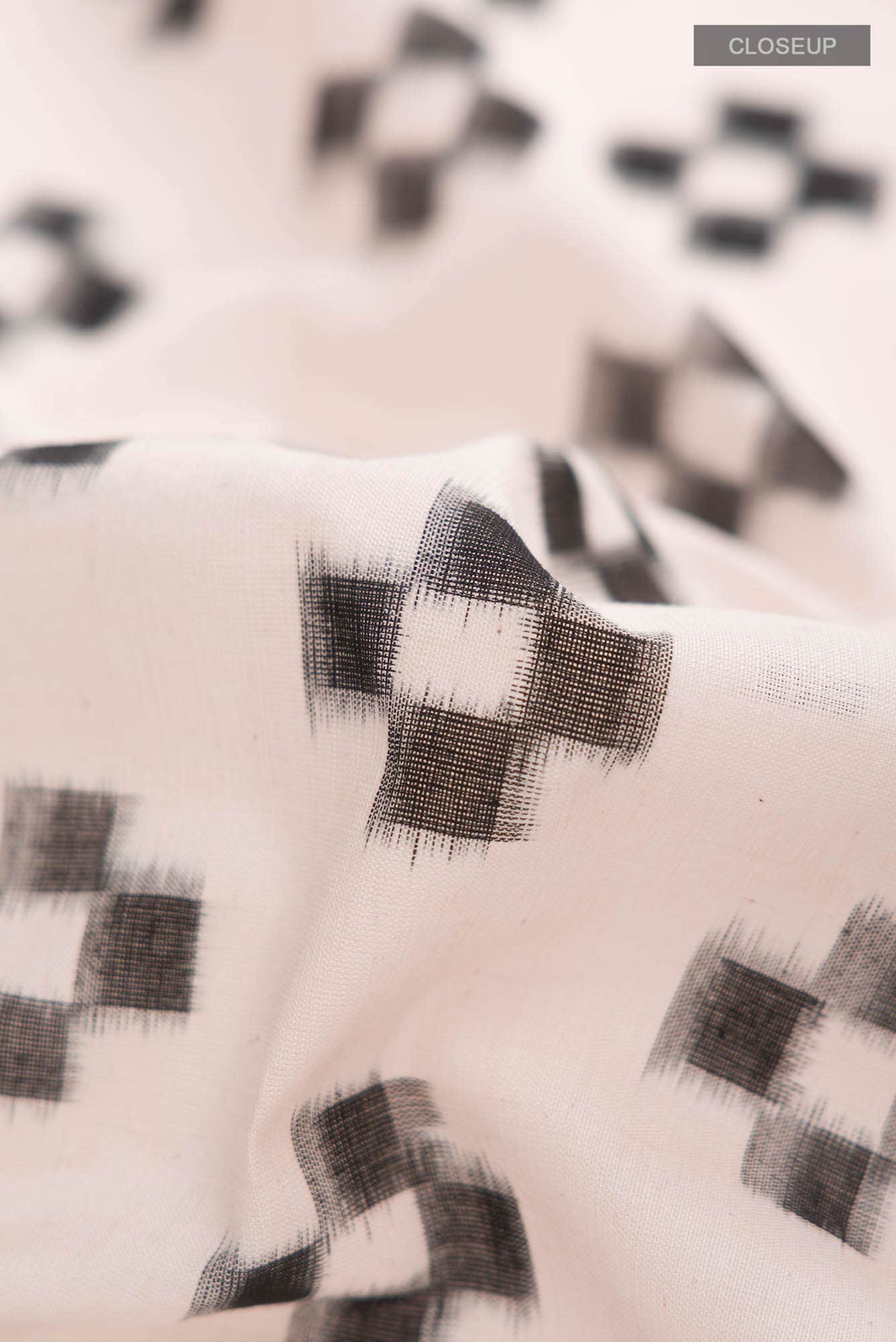 Off White Orissa Cotton Saree - Image 2
