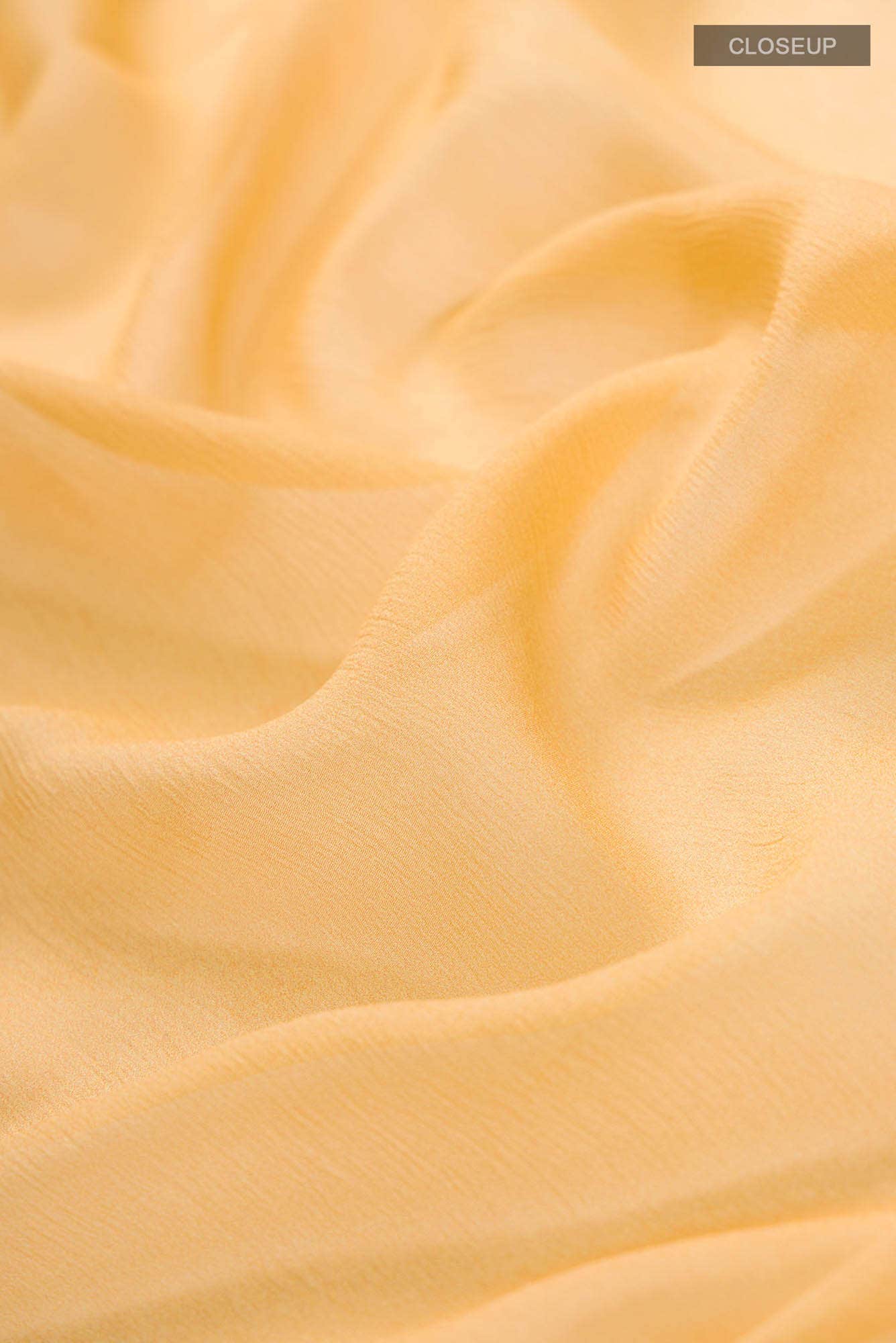 Orange Chiffon Saree - Image 8
