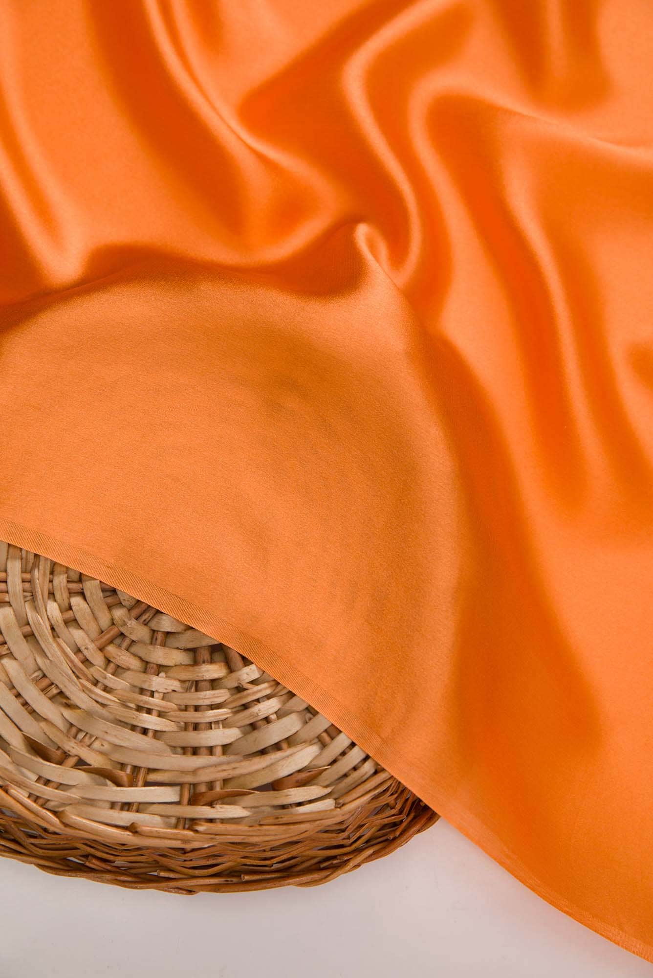 Orange Crepe Dress Material - Image 3