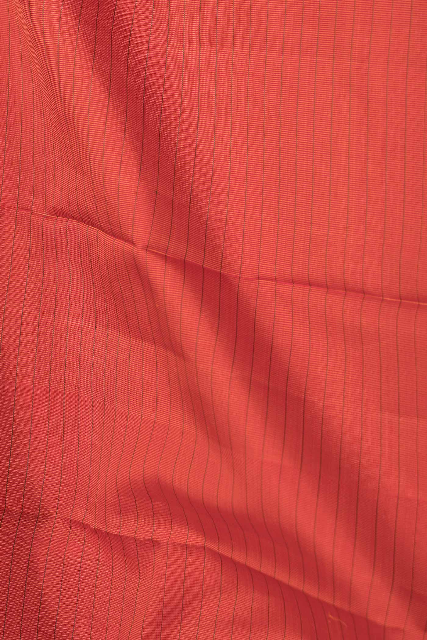 Orange Dual Tone Kanchipuram Saree - Image 2