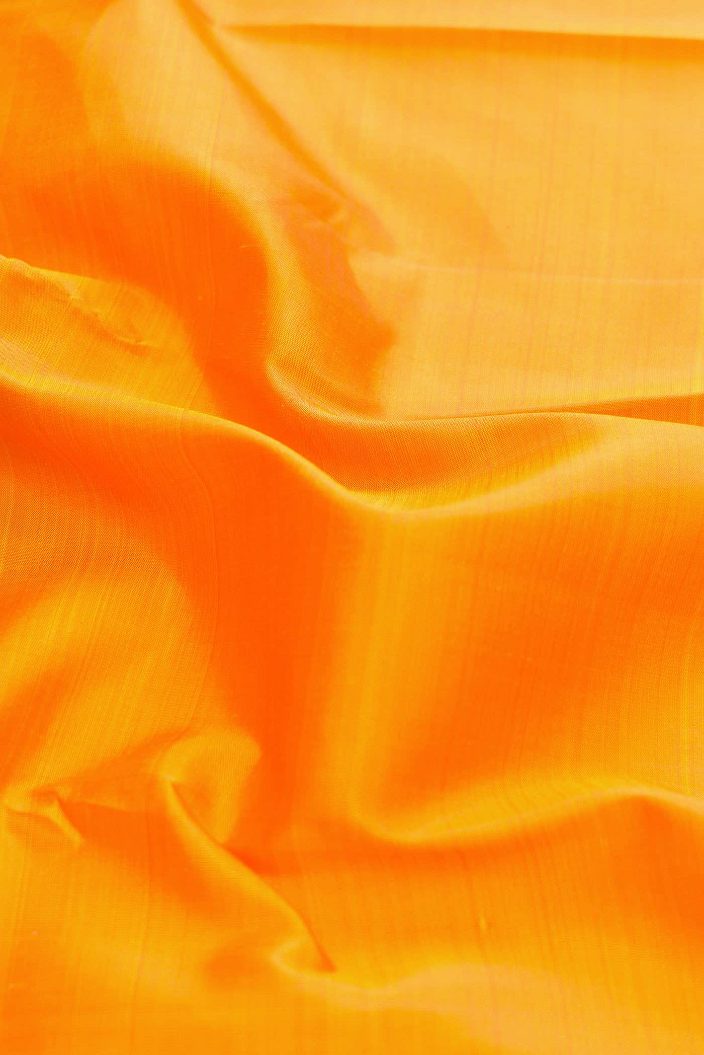 Orange Dual Tone Kanchipuram Silk Saree - Image 3