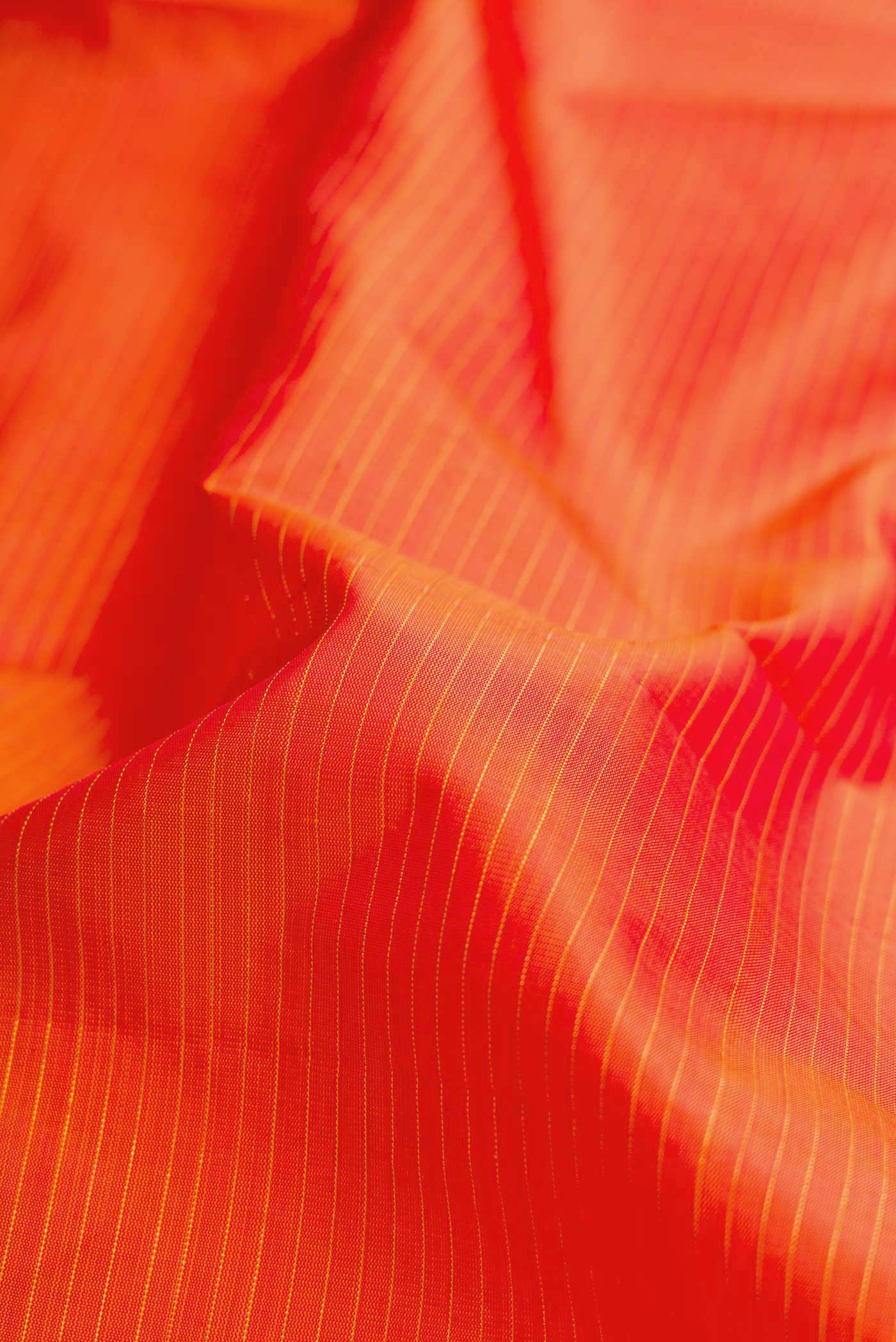 Orange Kanjivaram Silk Saree - Image 2