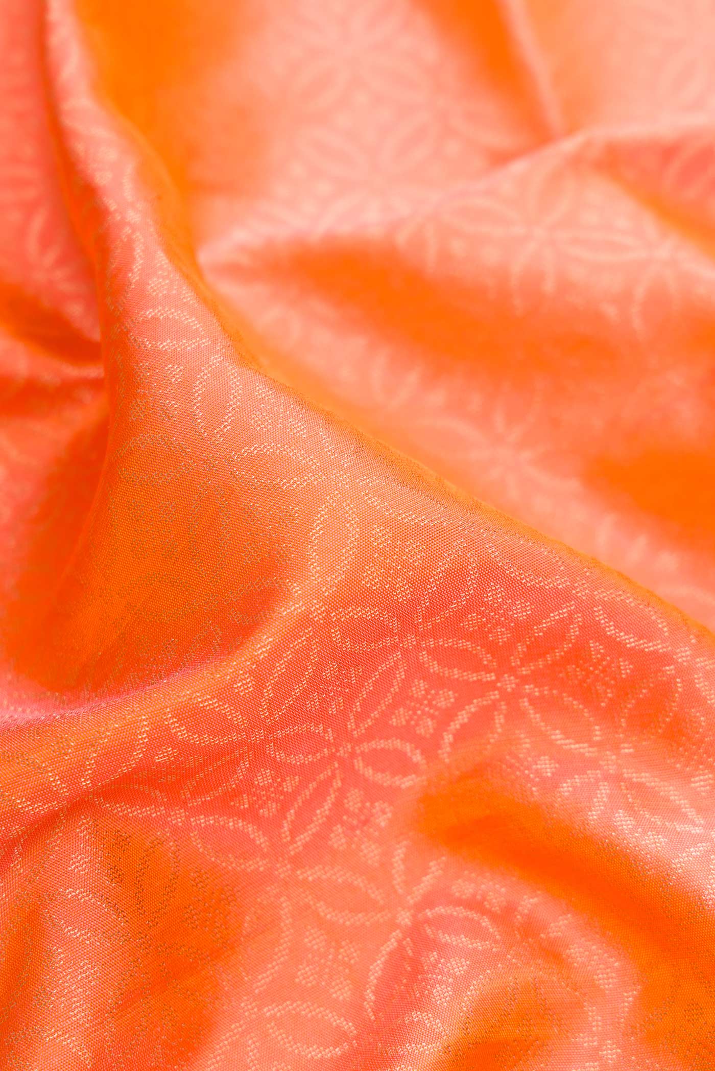 Orange Soft Silk Saree - Image 2