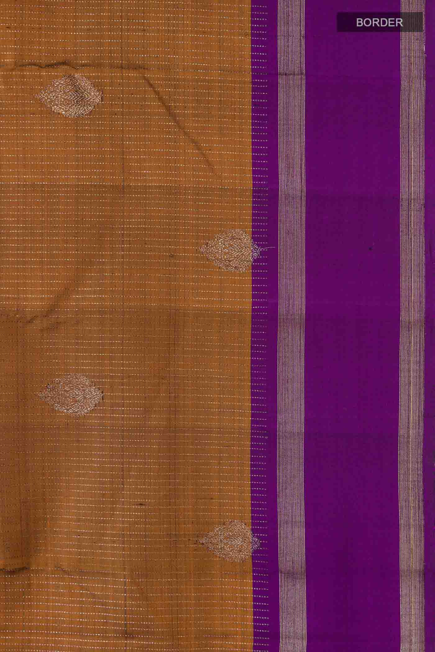 Mustard Kanjivaram Silk Saree - Image 3