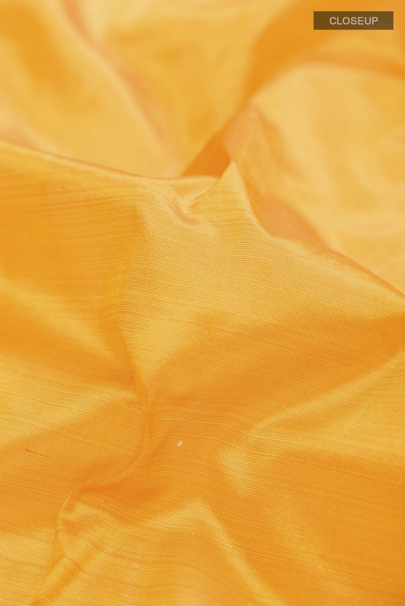 Orange Kanchipuram Silk Saree - Image 2