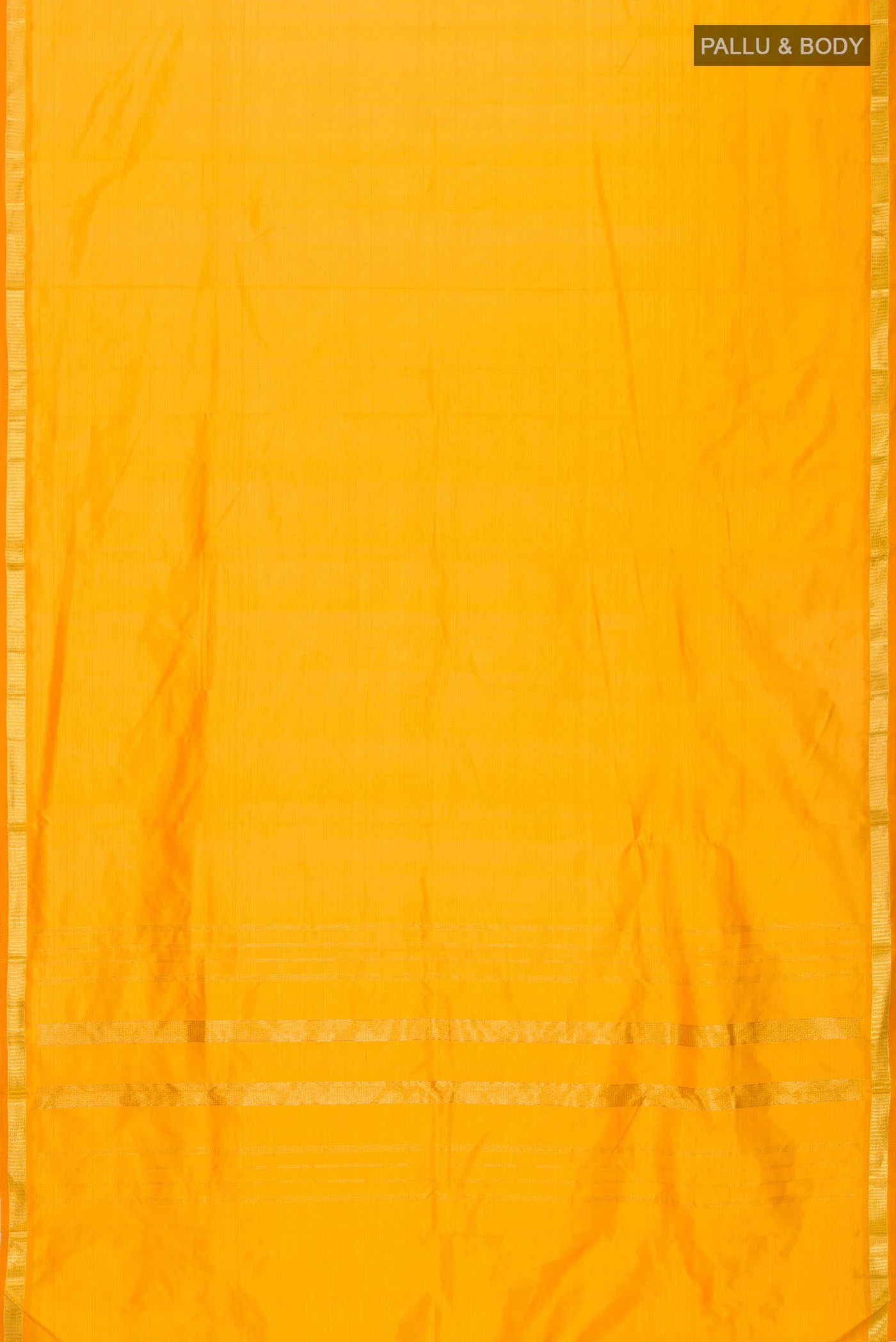 Orange Kanchipuram Silk Saree - Image 5