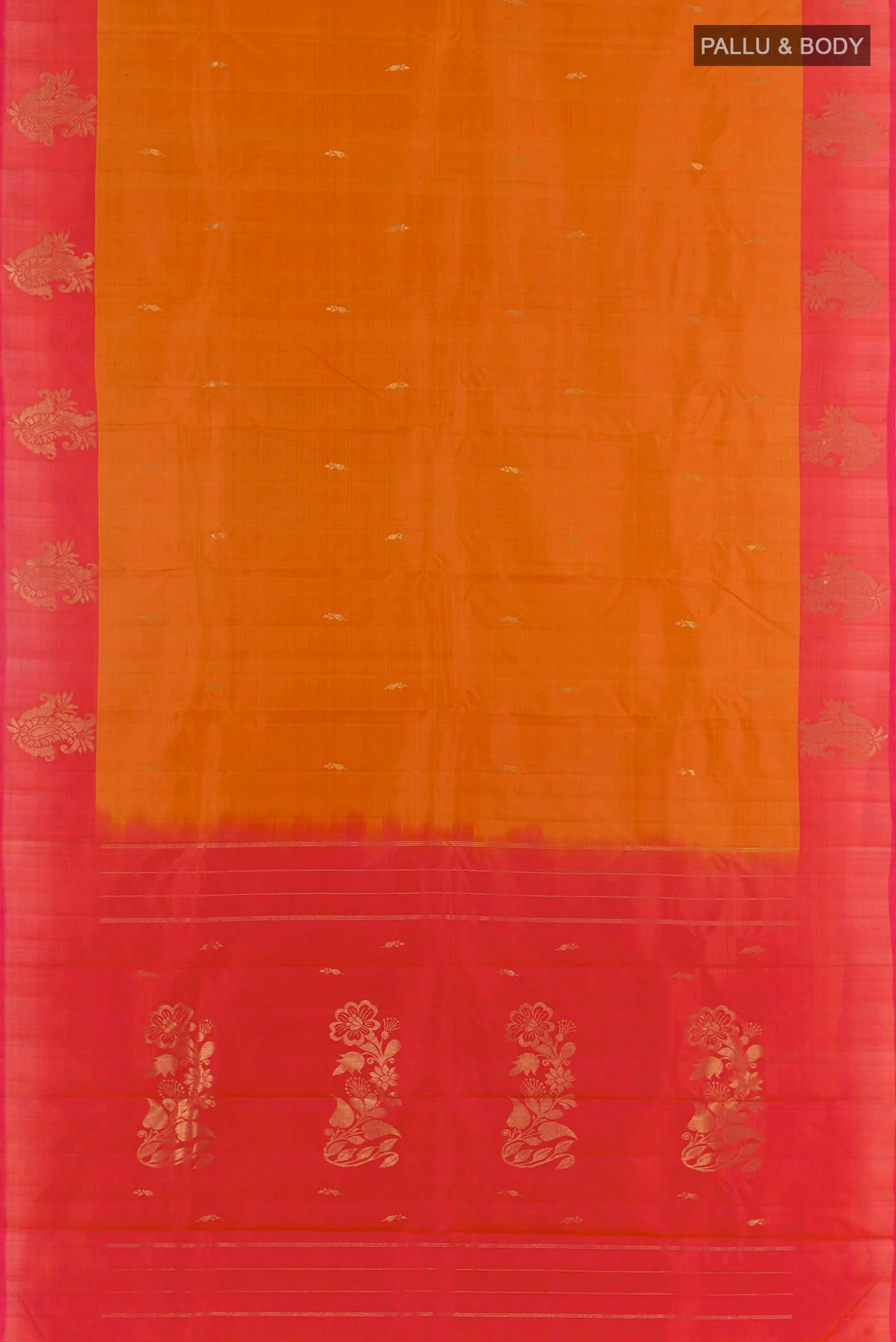 Mustard Kanjivaram Silk Saree - Image 3