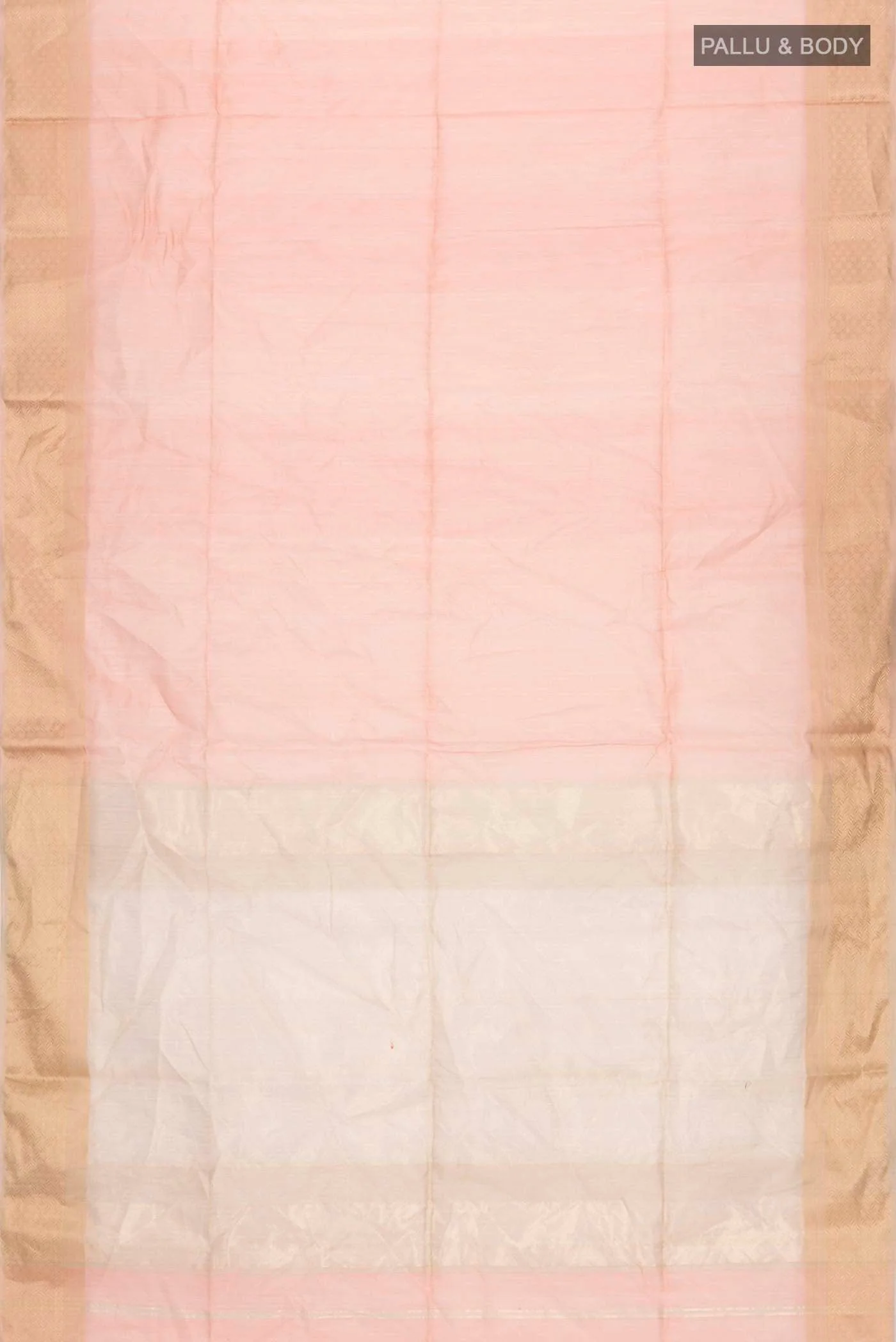 Orange Maheshwari Tissue Silk Saree - Image 3