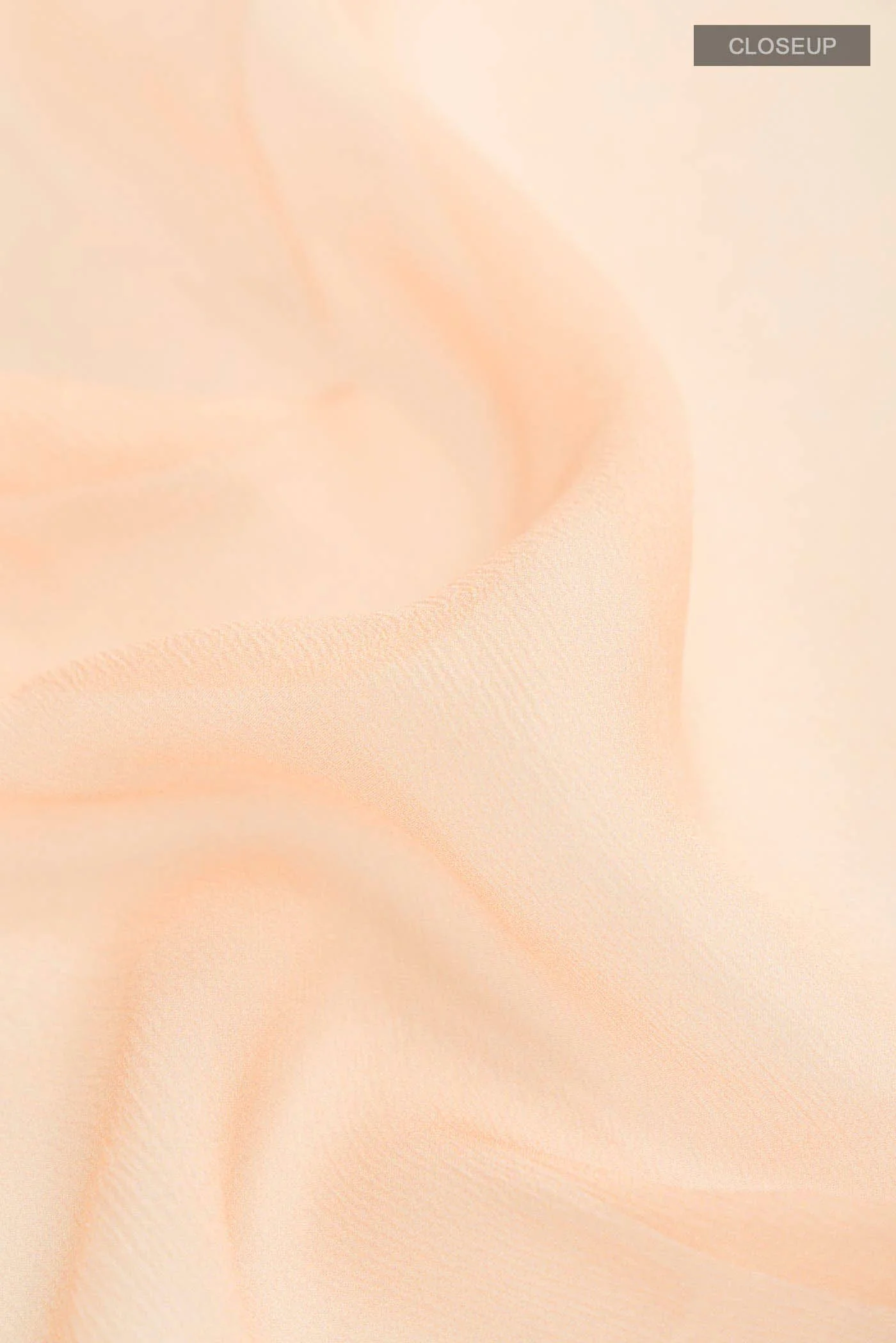 Orange Mysore Chiffon Saree - Image 2