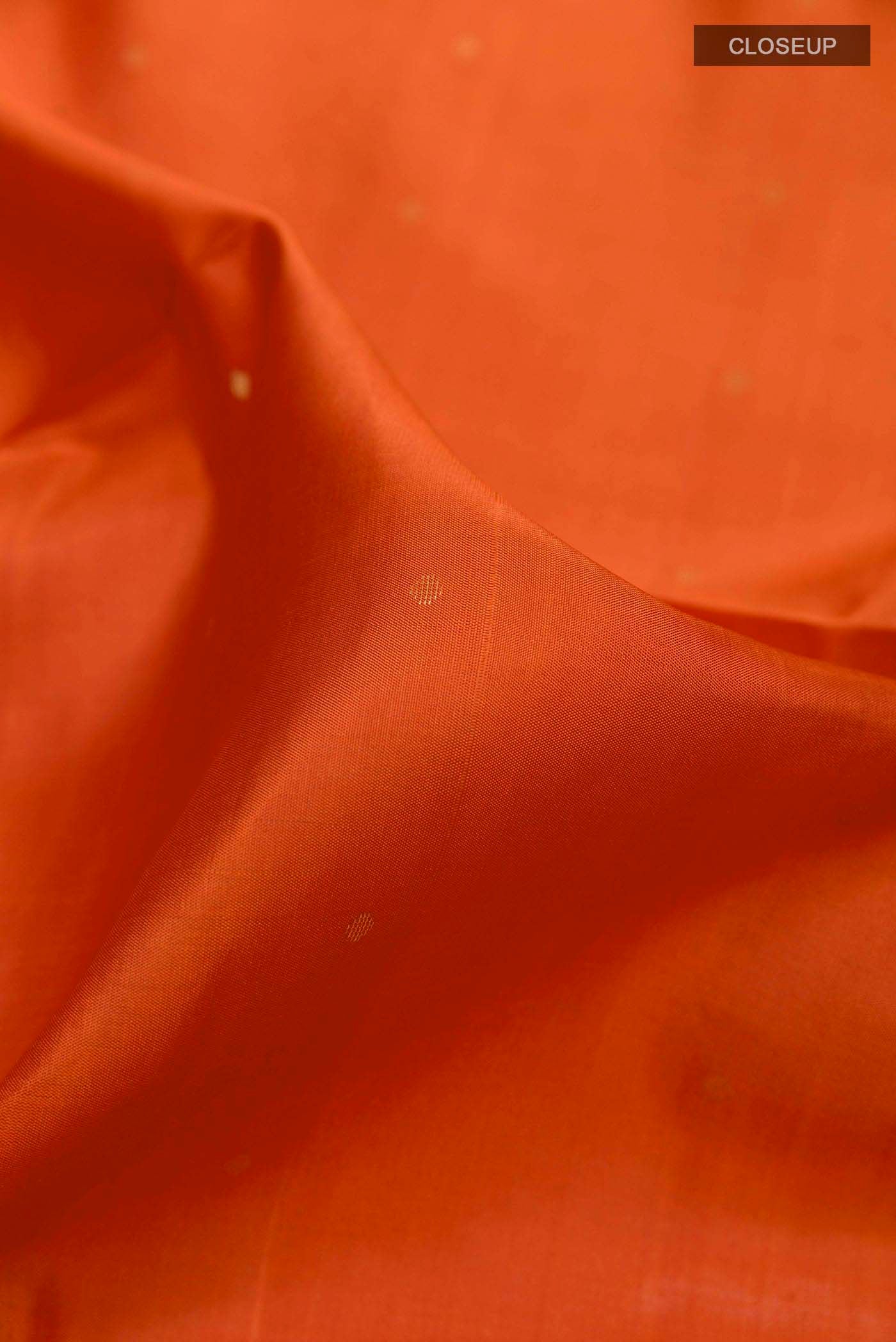 Orange Soft Silk Saree - Image 2