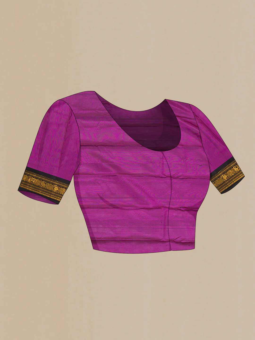 Parrot Green Dual Tone Gadwal Silk Saree - Image 5