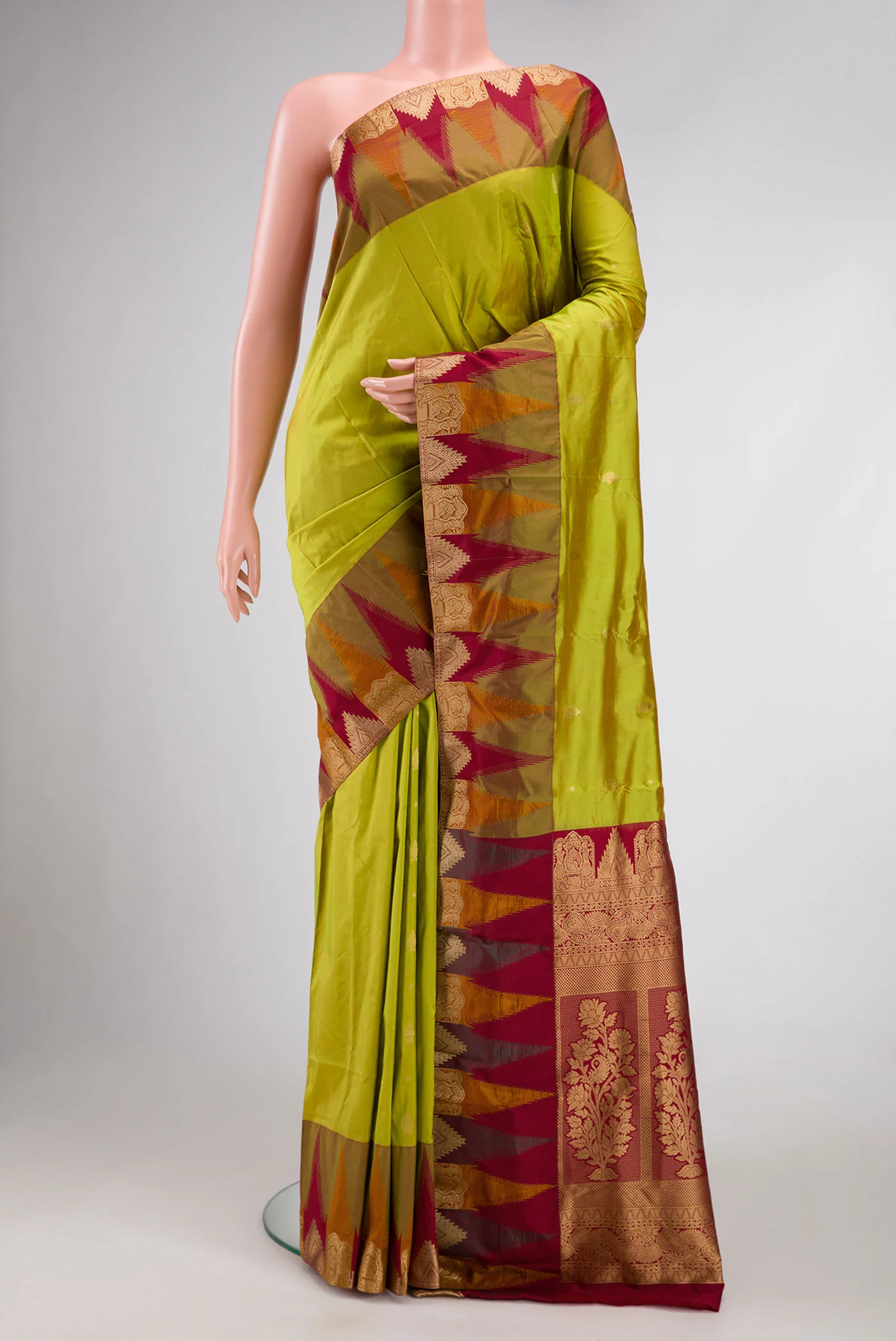 Green Bangalore Silk Saree