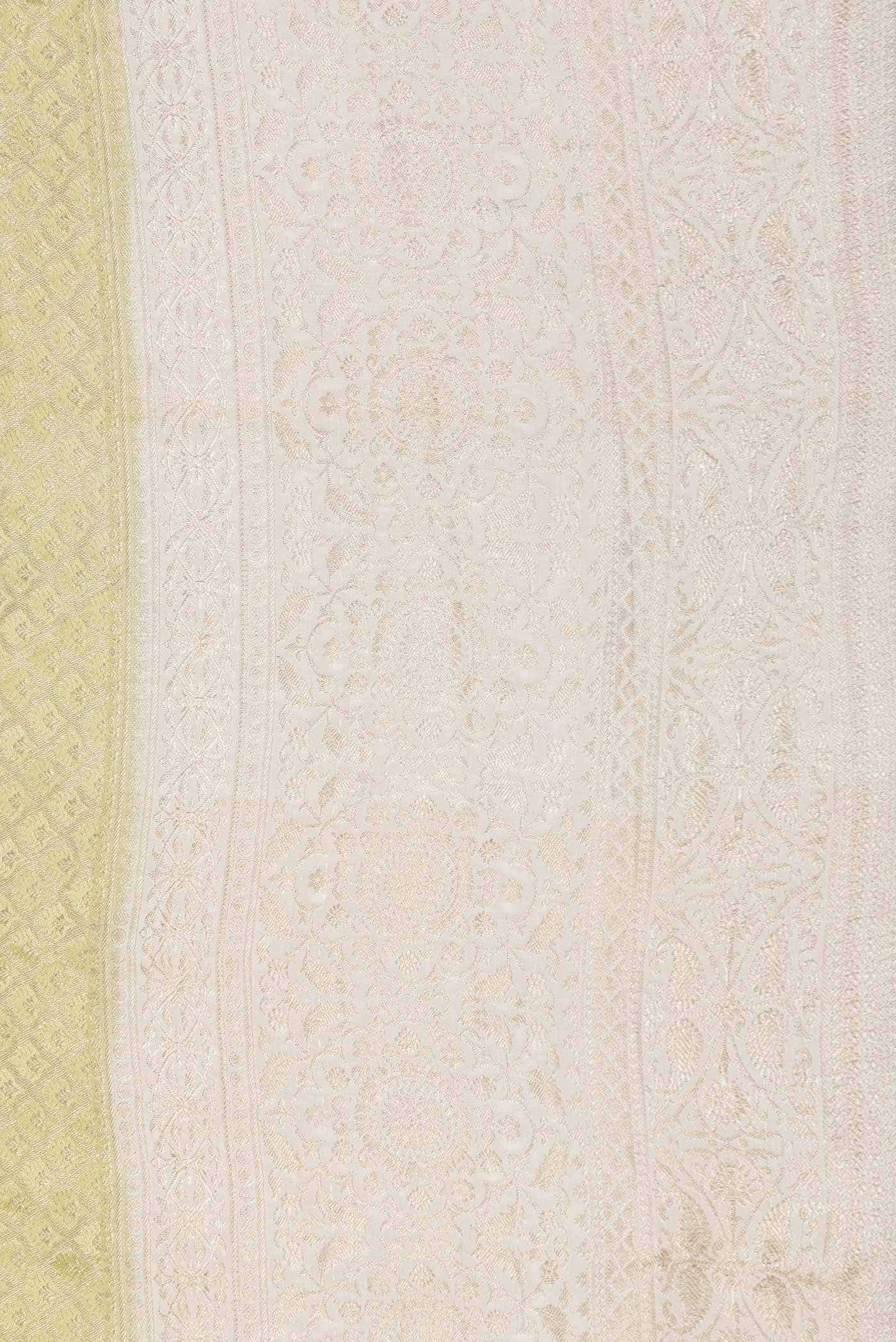 Parrot Green Dual Tone Mysore Georgette Saree - Image 5