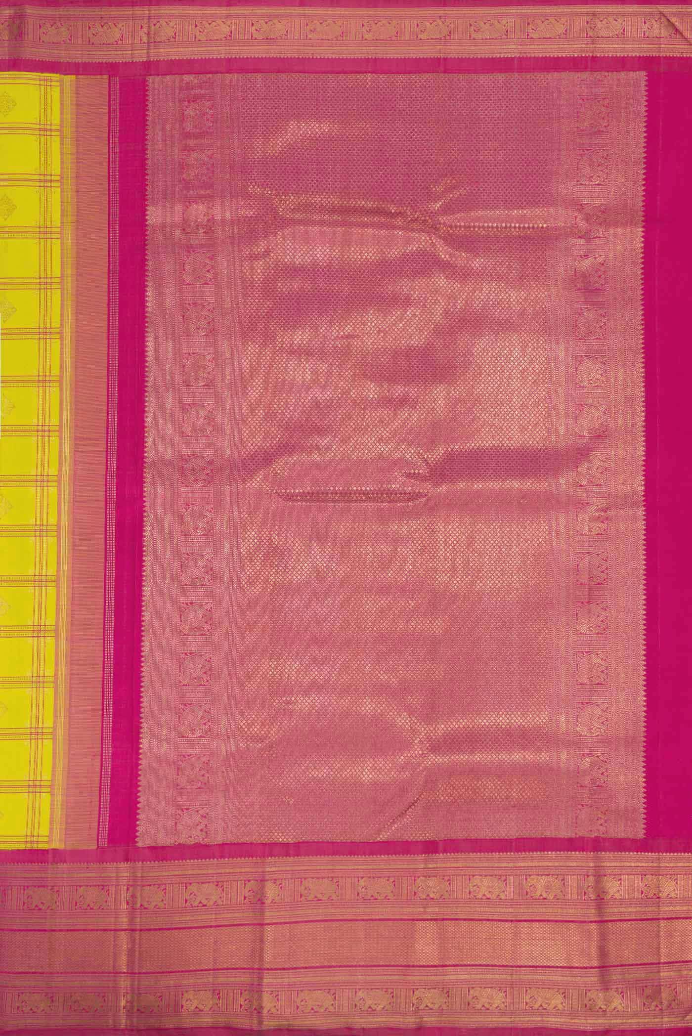 Parrot Green Kanchipuram Silk Saree - Image 5