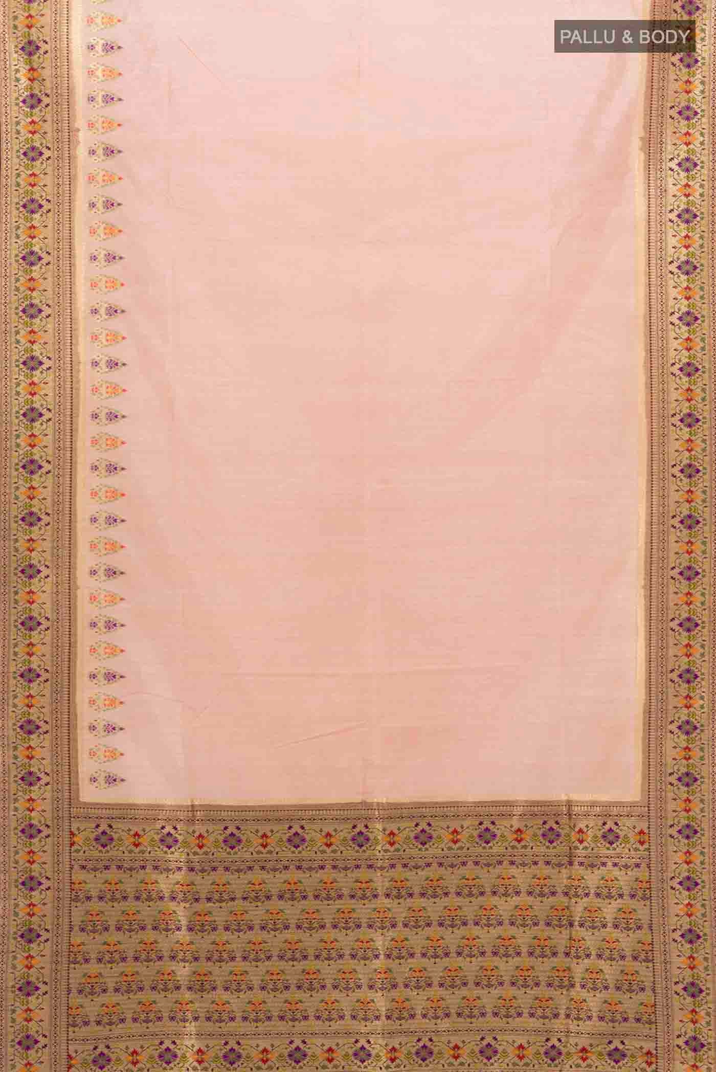 Peach Art Silk Saree - Image 5