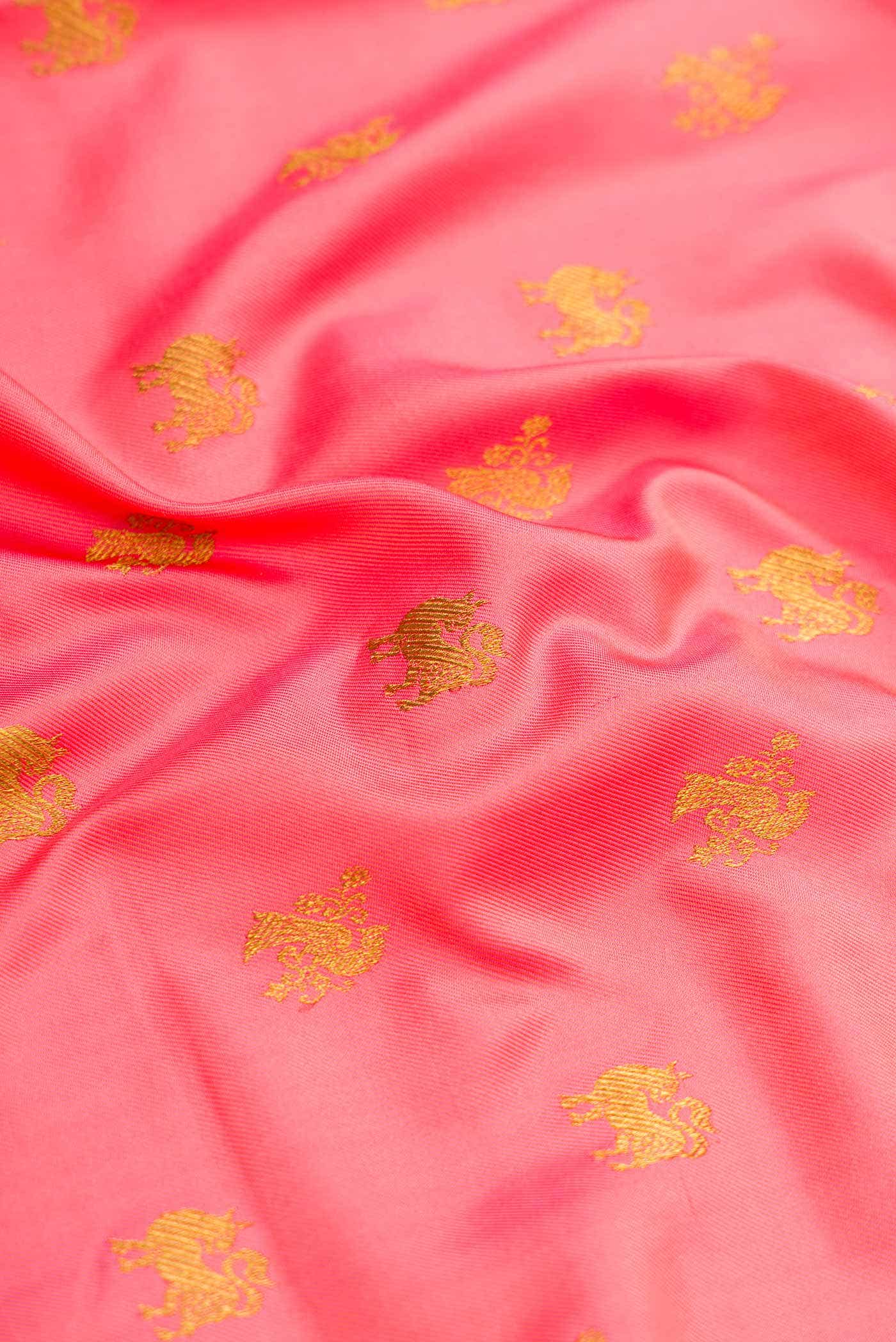 Peach Double Ikat Saree - Image 9