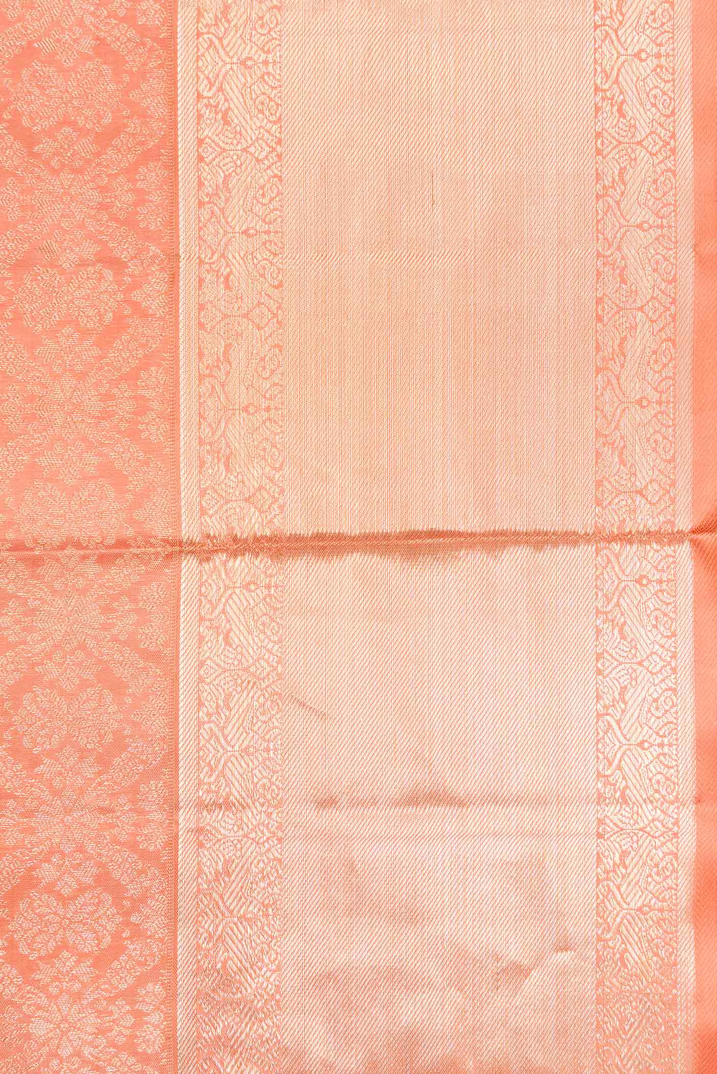 Peach Kanchipuram Silk Saree - Image 3