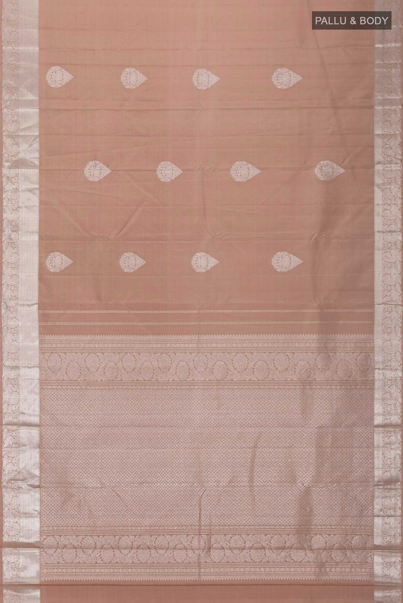 Peach Kanjivaram Silk Saree - Image 6