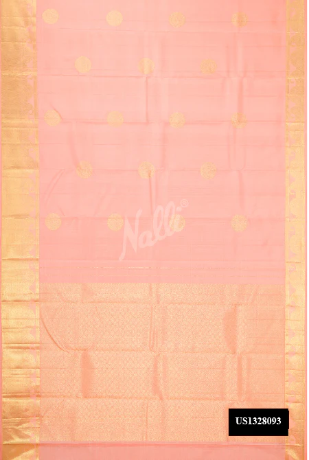 Peach Kanchipuram Silk Saree