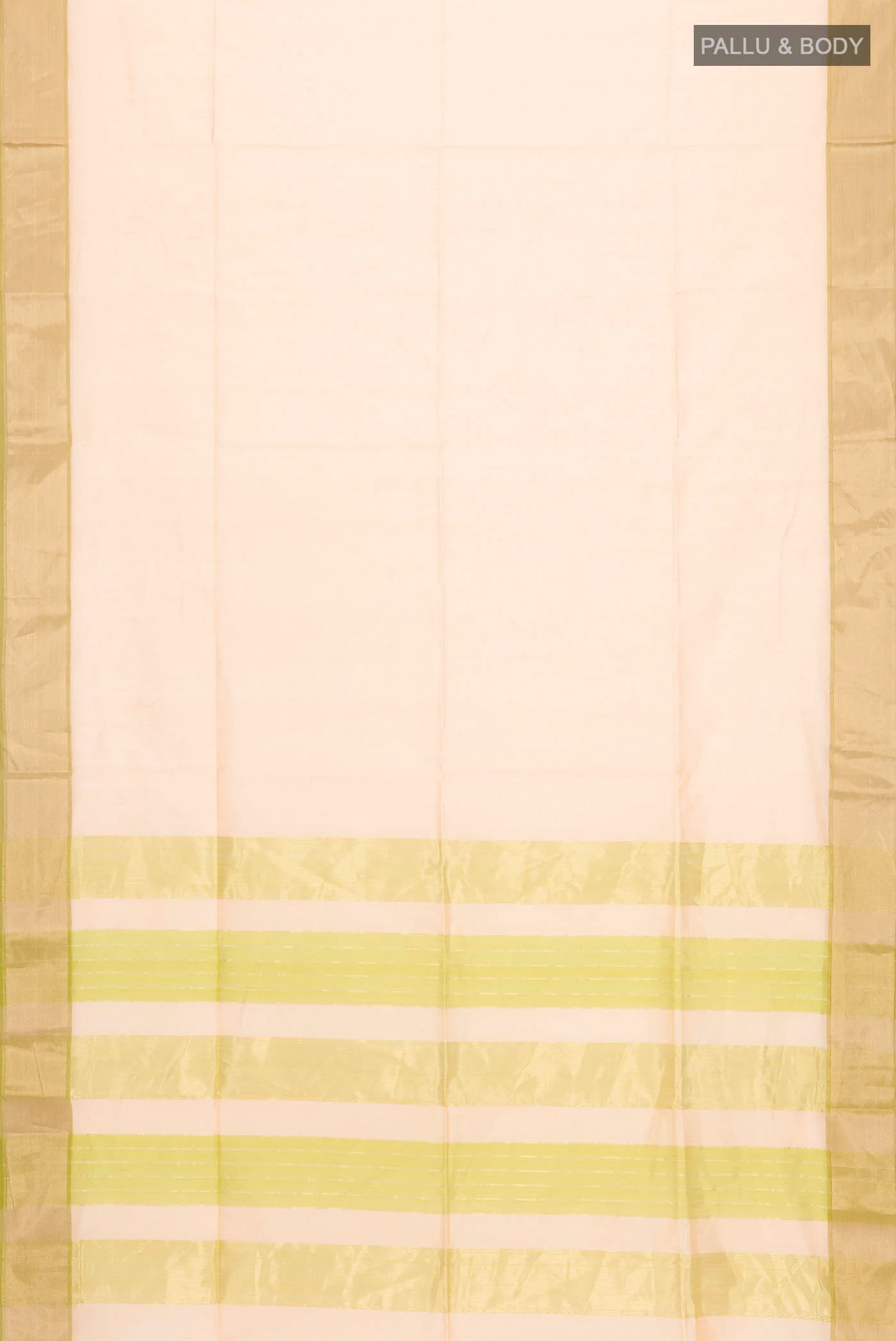 Peach Maheshwari Silk Cotton Saree - Image 5