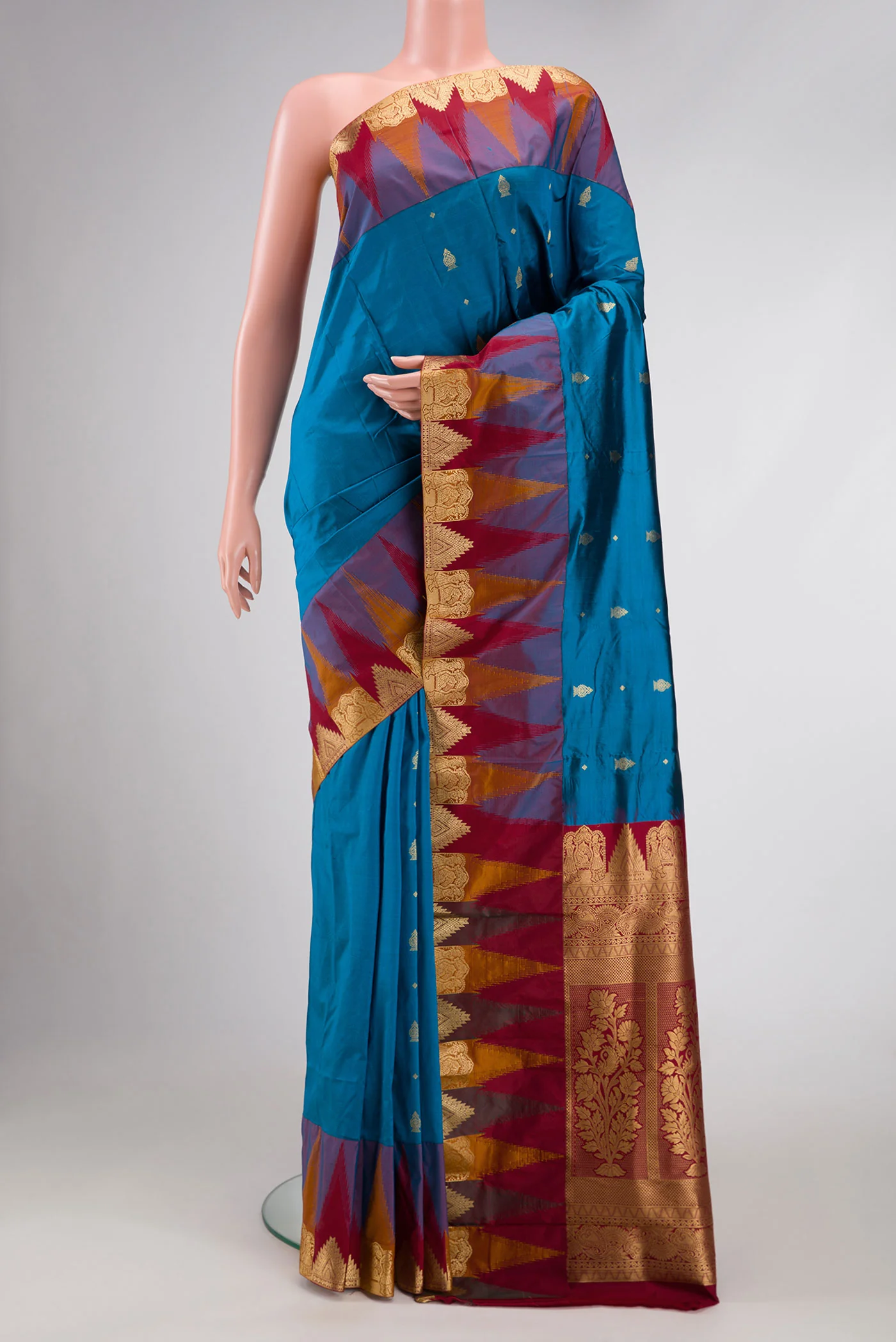 Blue Bangalore Silk Saree