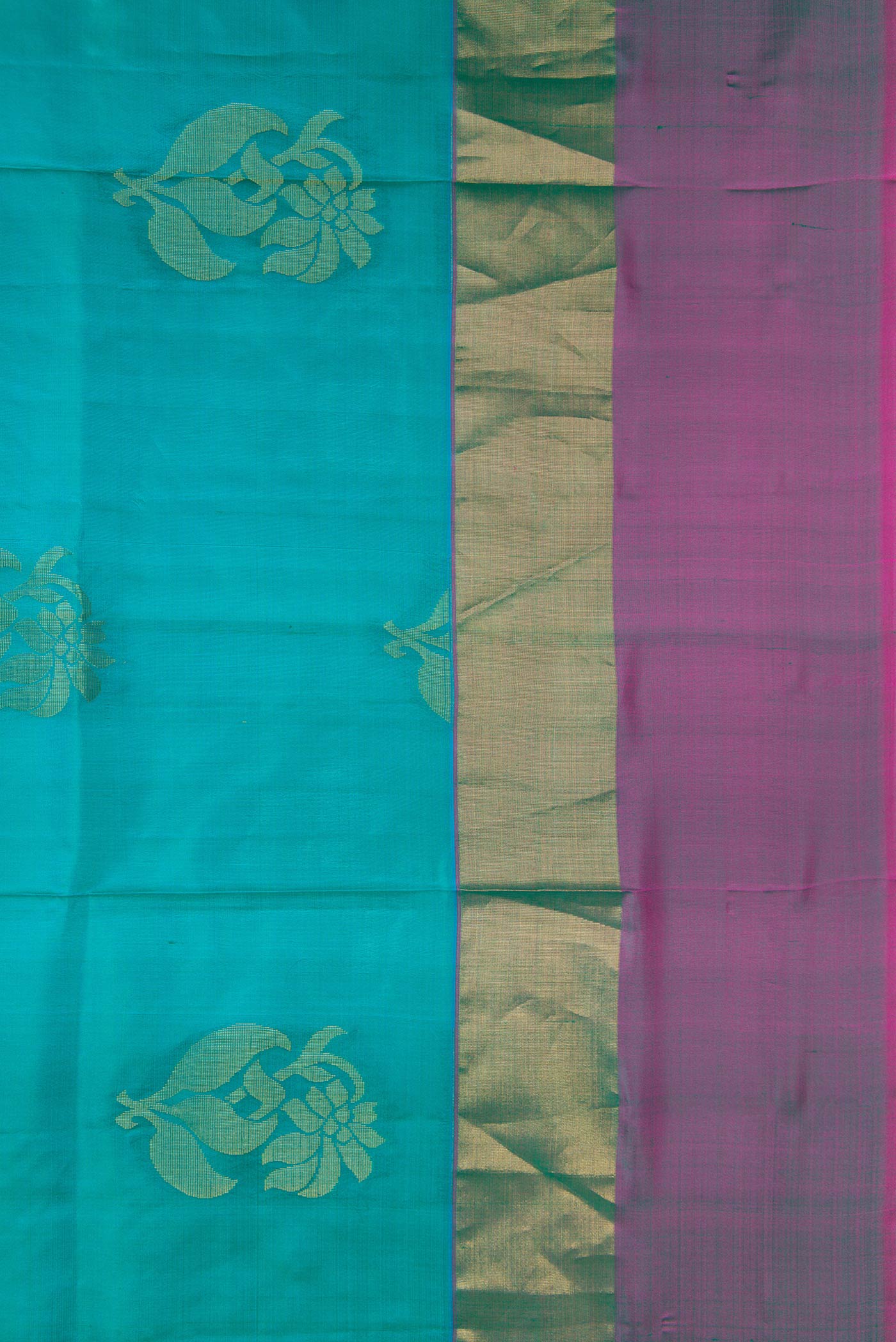 Blue Soft Silk Saree - Image 3
