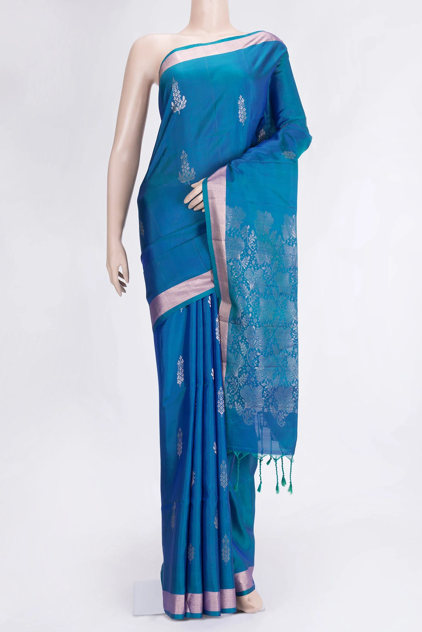 Blue Soft Silk Saree
