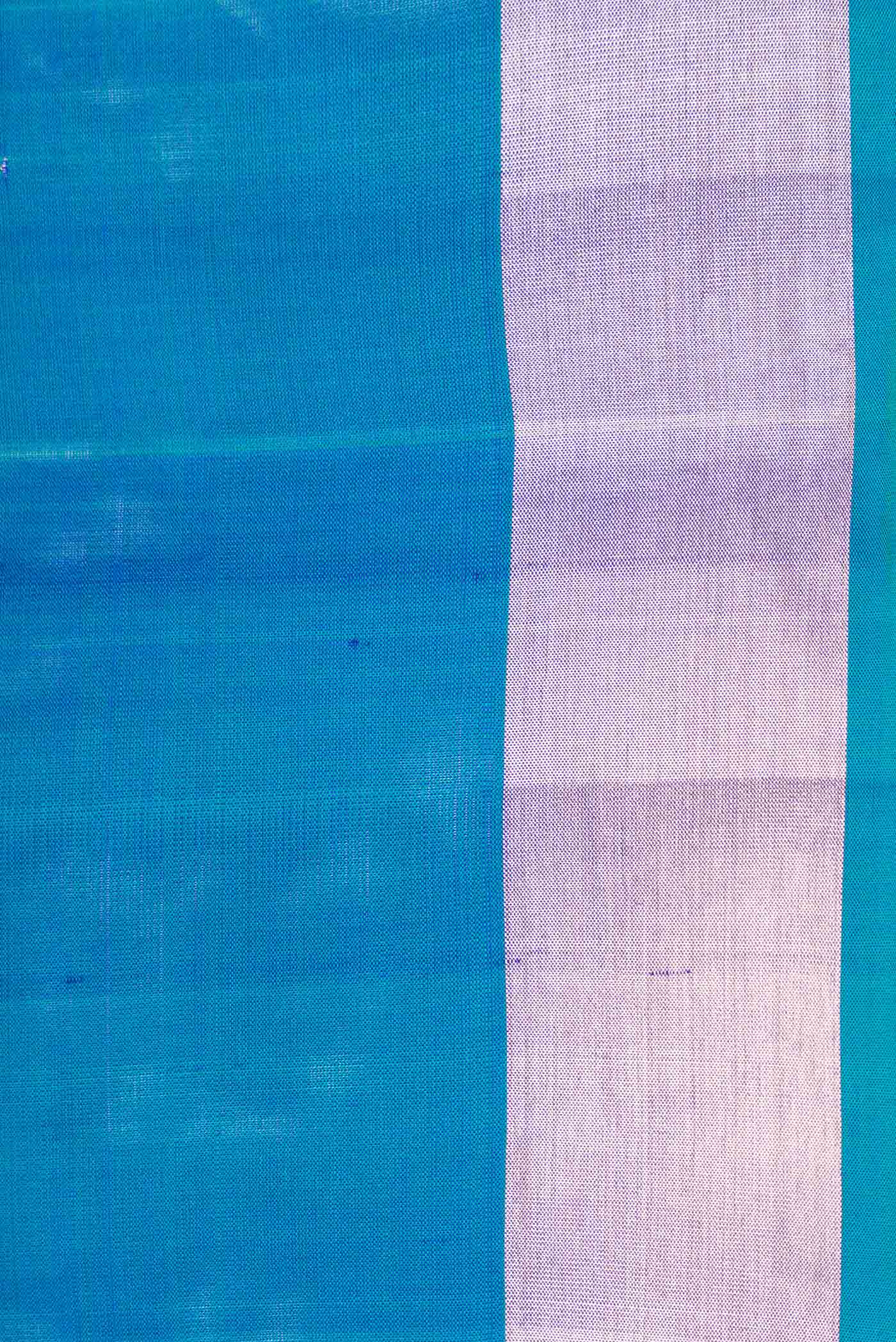 Blue Soft Silk Saree - Image 3