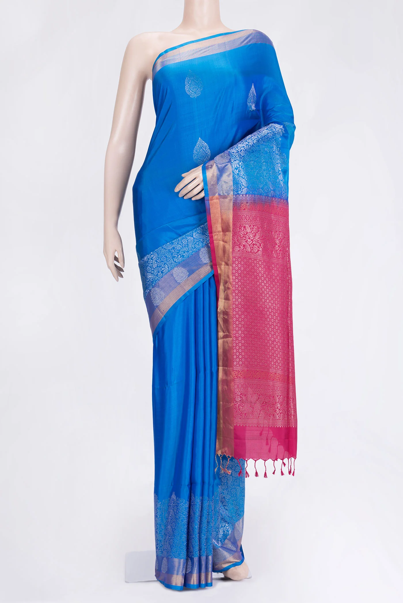 Blue Soft Silk Saree