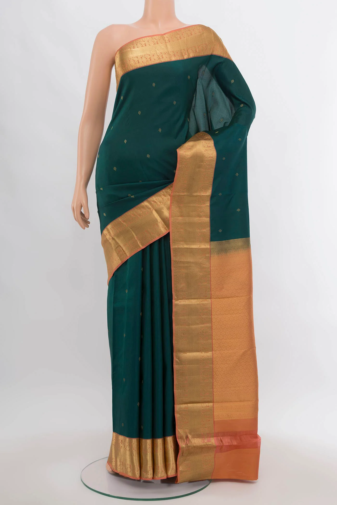 Blue Kanchipuram Silk Saree