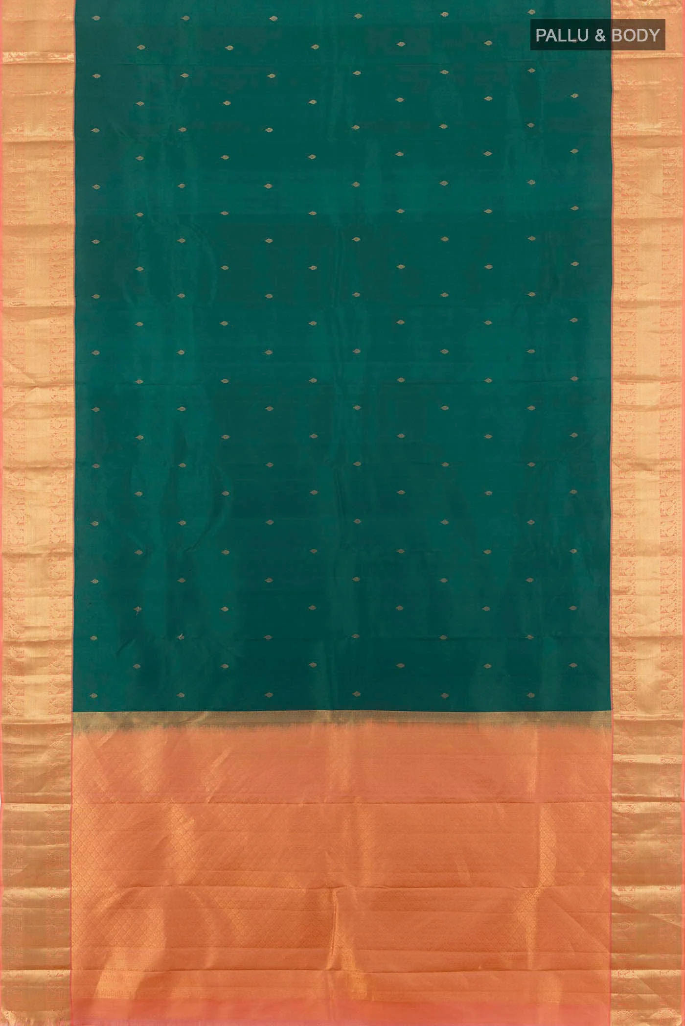 Blue Kanchipuram Silk Saree - Image 5
