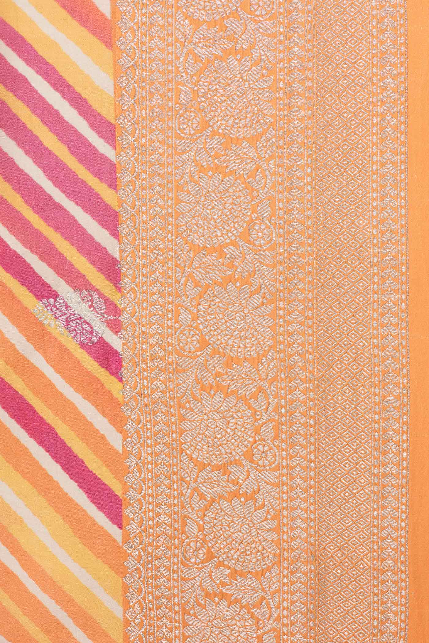 Multi Color Tussar Silk Saree - Image 3