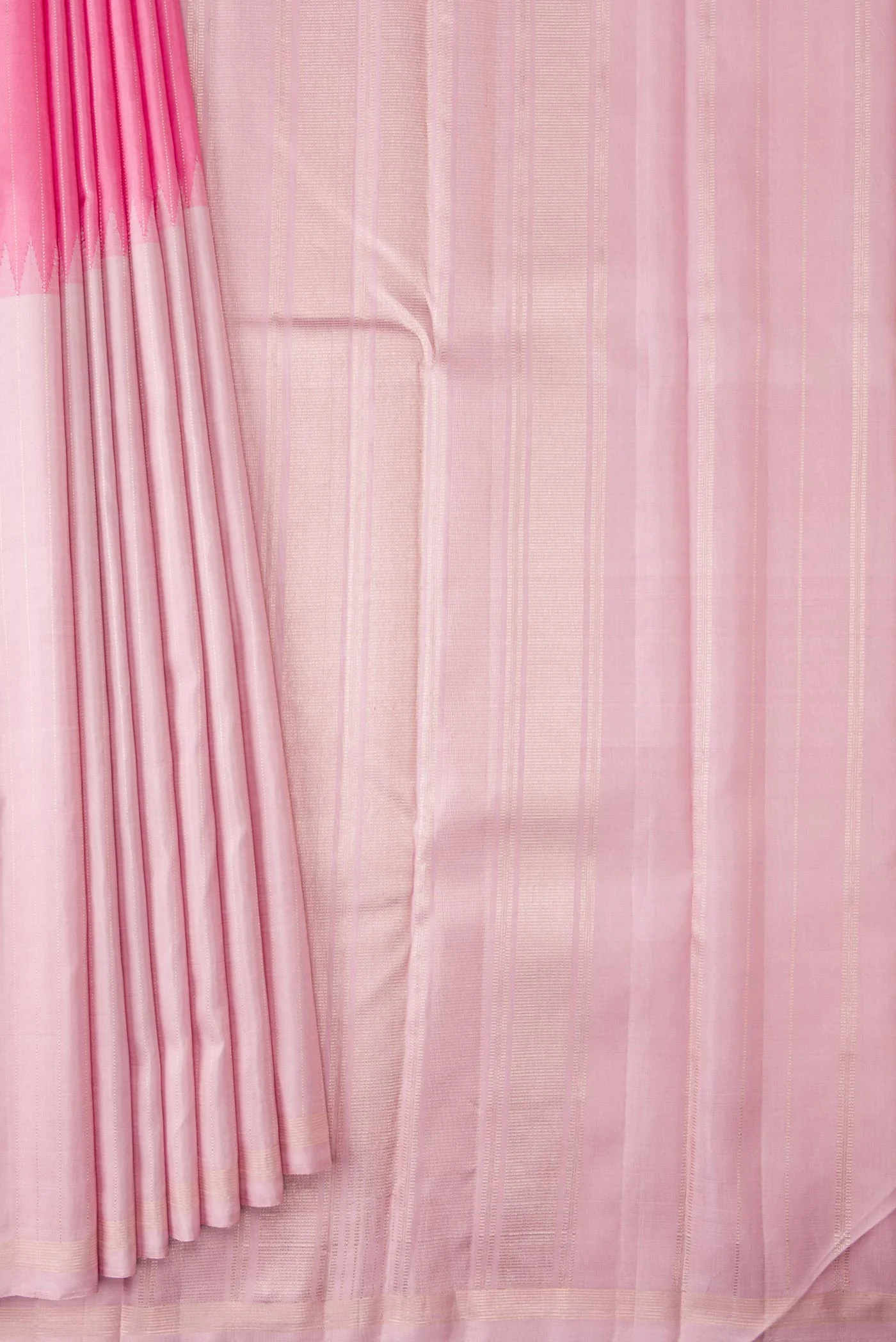 Pink and Rose Pink Color Kanchipuram Saree - Image 4