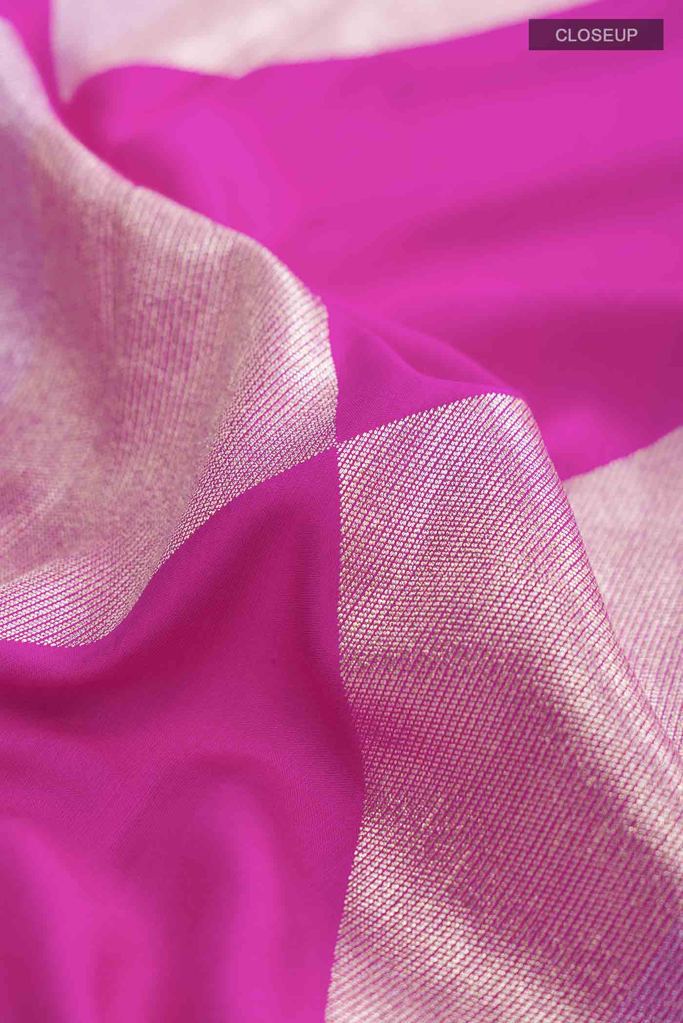 Pink Banarasi Georgette Saree - Image 2