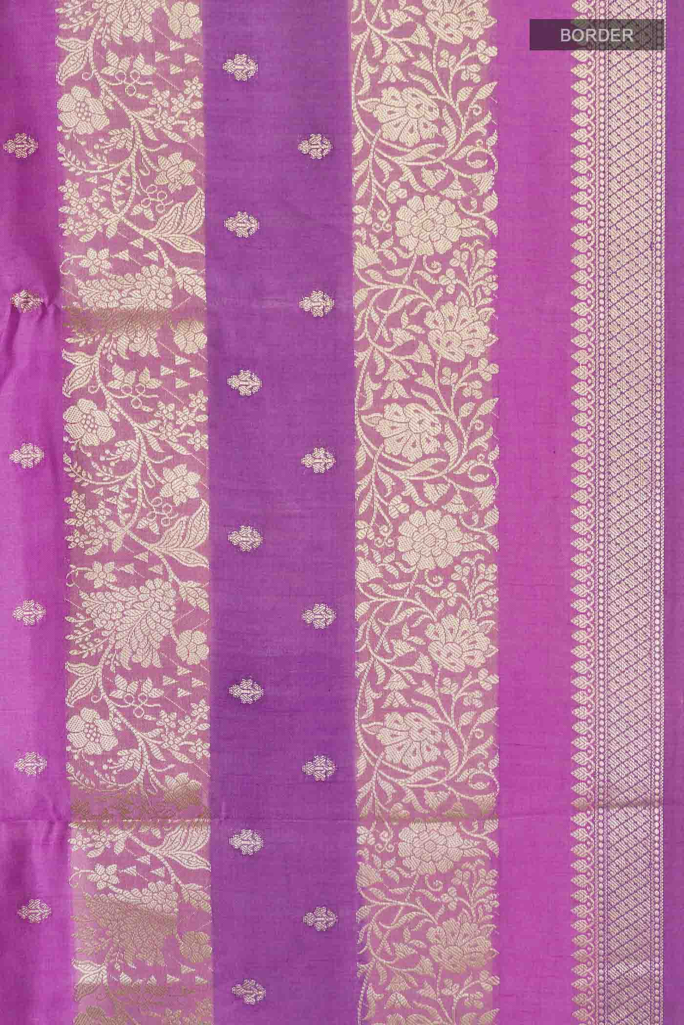Pink Banarasi Raw Silk Saree - Image 3