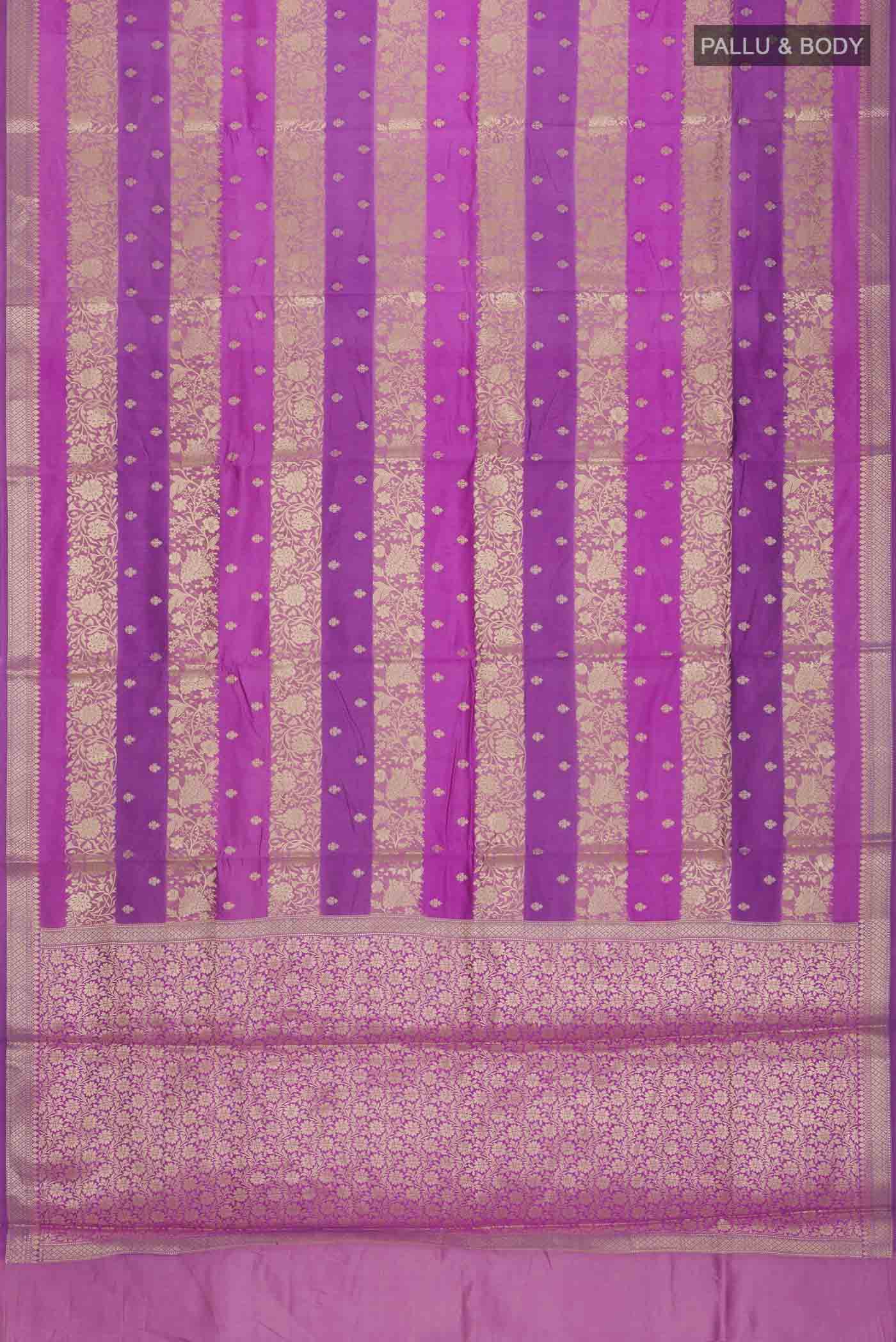 Pink Banarasi Raw Silk Saree - Image 5