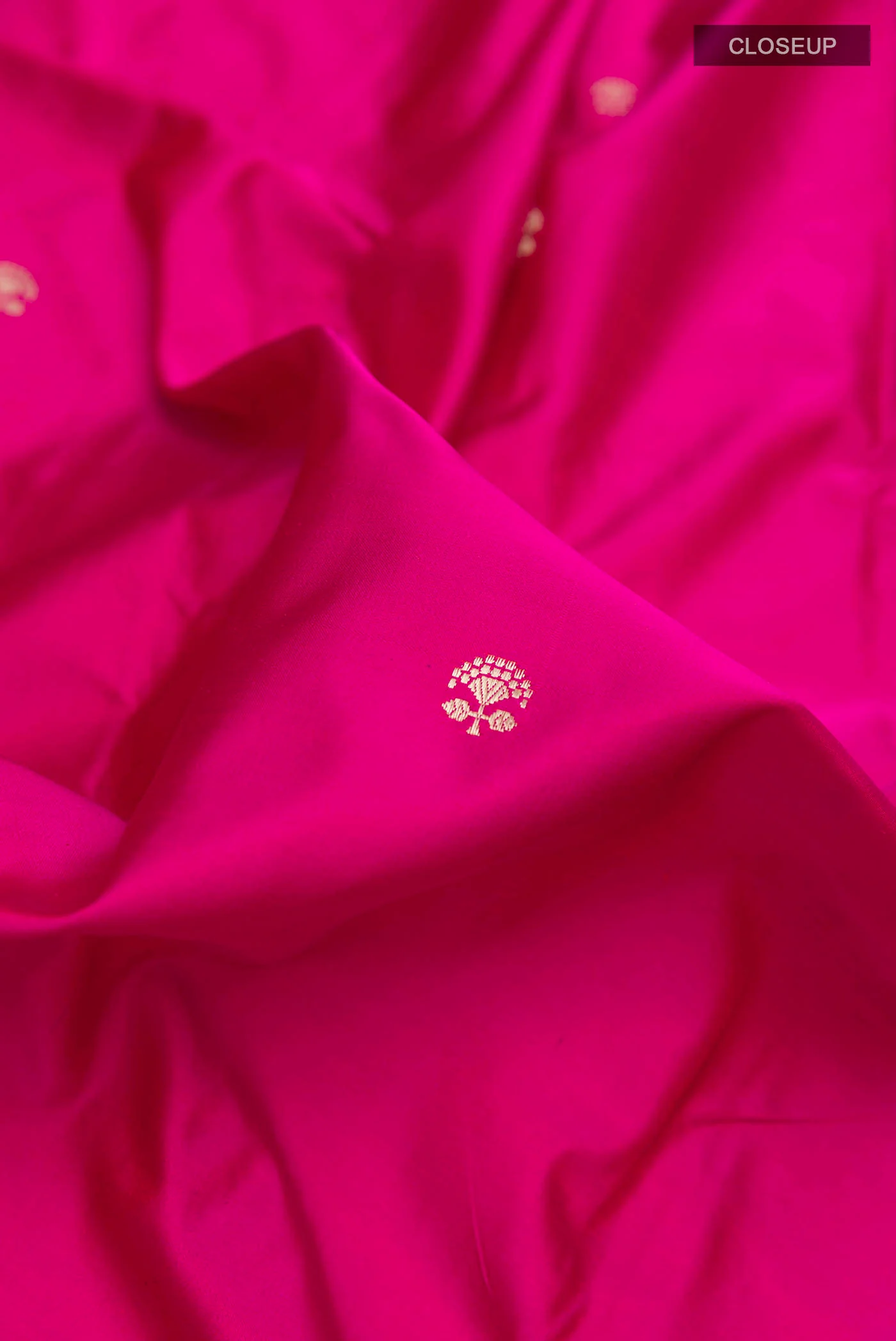 Pink Banarasi Silk Saree - Image 2
