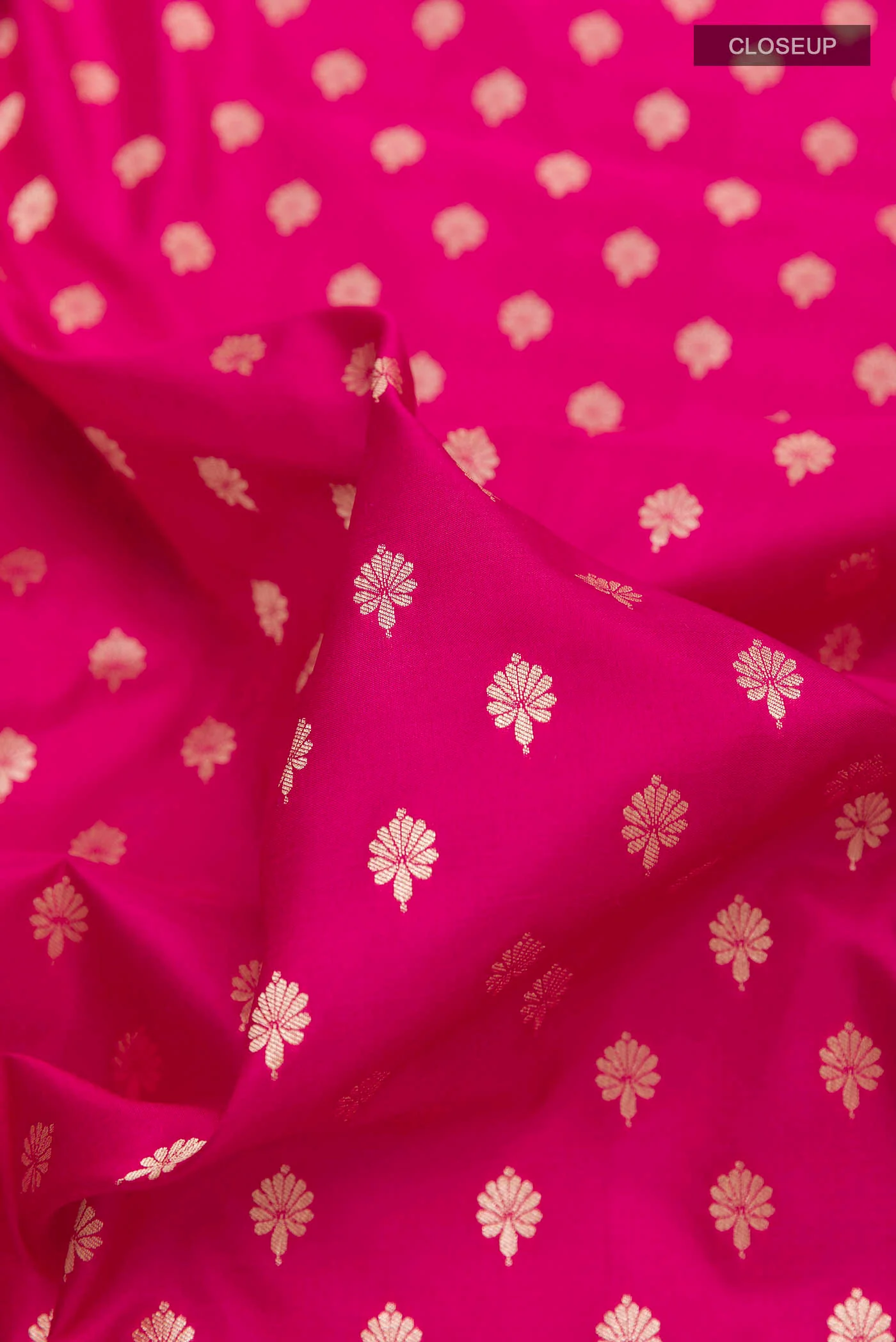 Pink Banarasi Silk Saree - Image 2