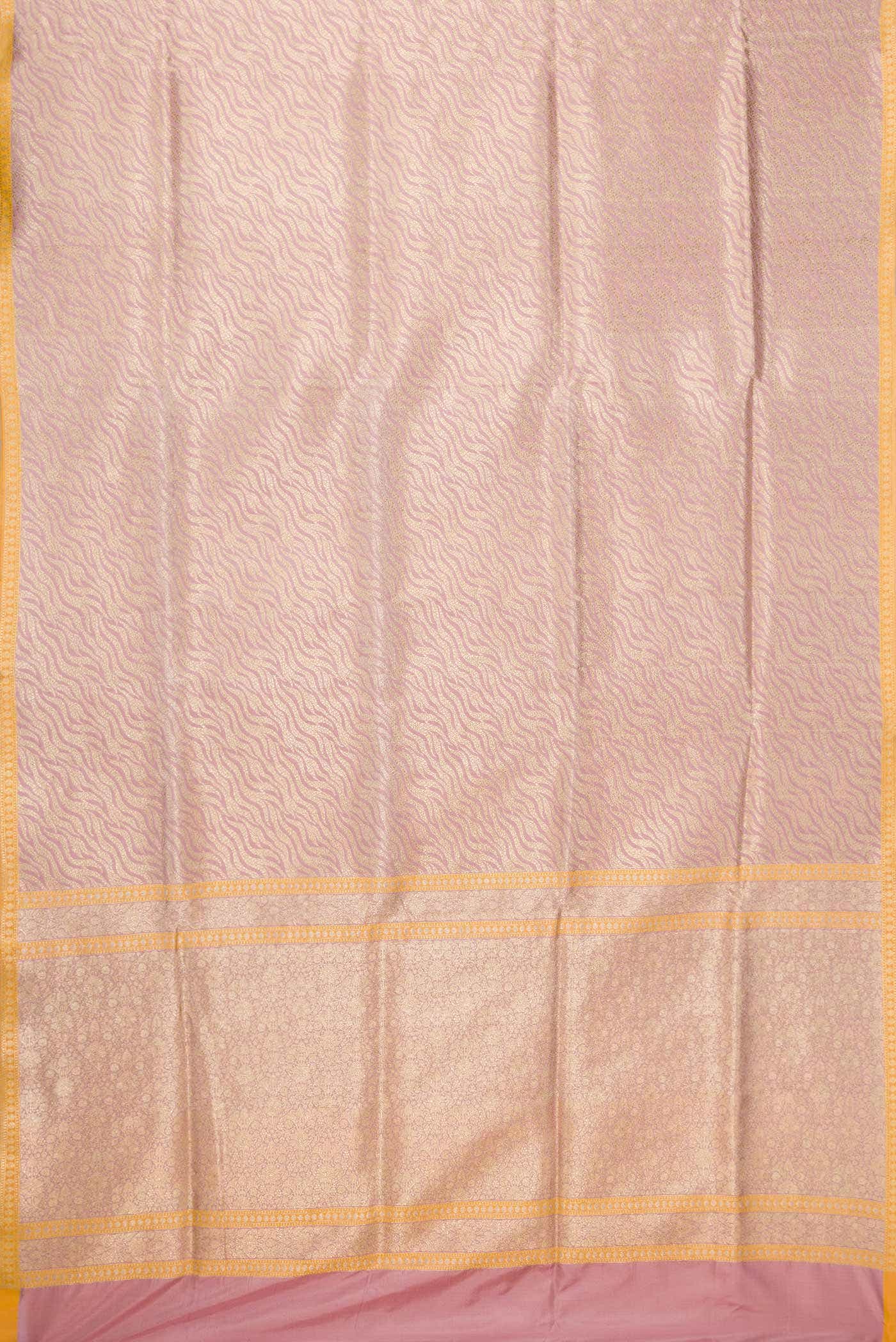 Pure Silk Pure Zari Pink Banarasi Saree - Image 7