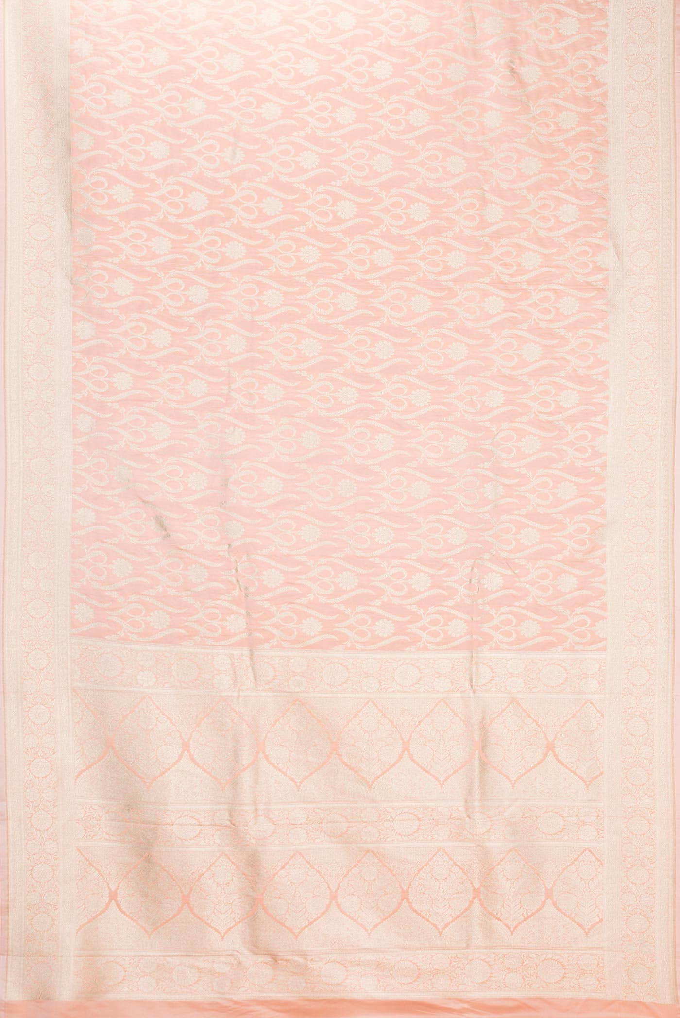 Pink Dual Tone Blended Banarasi Silk Saree - Image 2