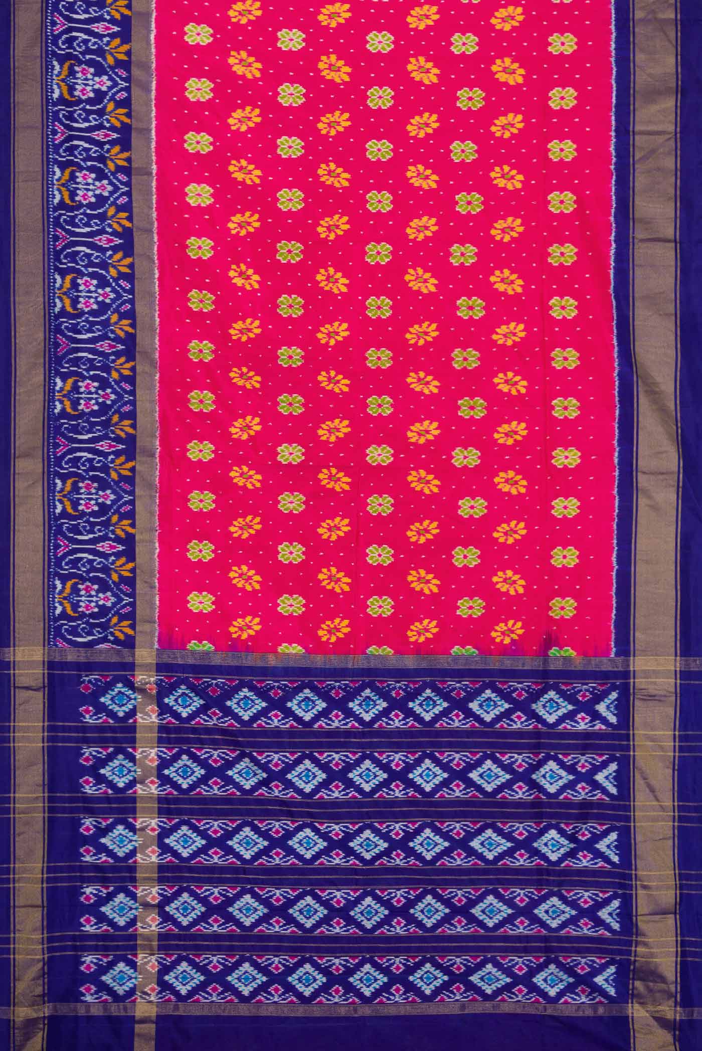 Pink Pochampally Silk Saree - Image 6