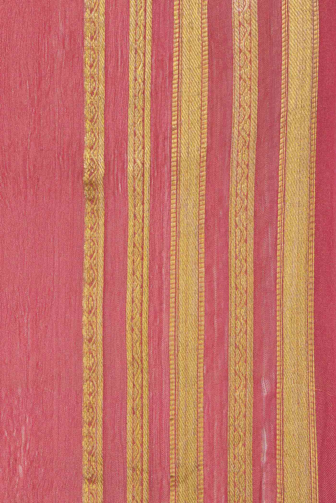 Pink Dual Tone Georgette Saree - Image 3