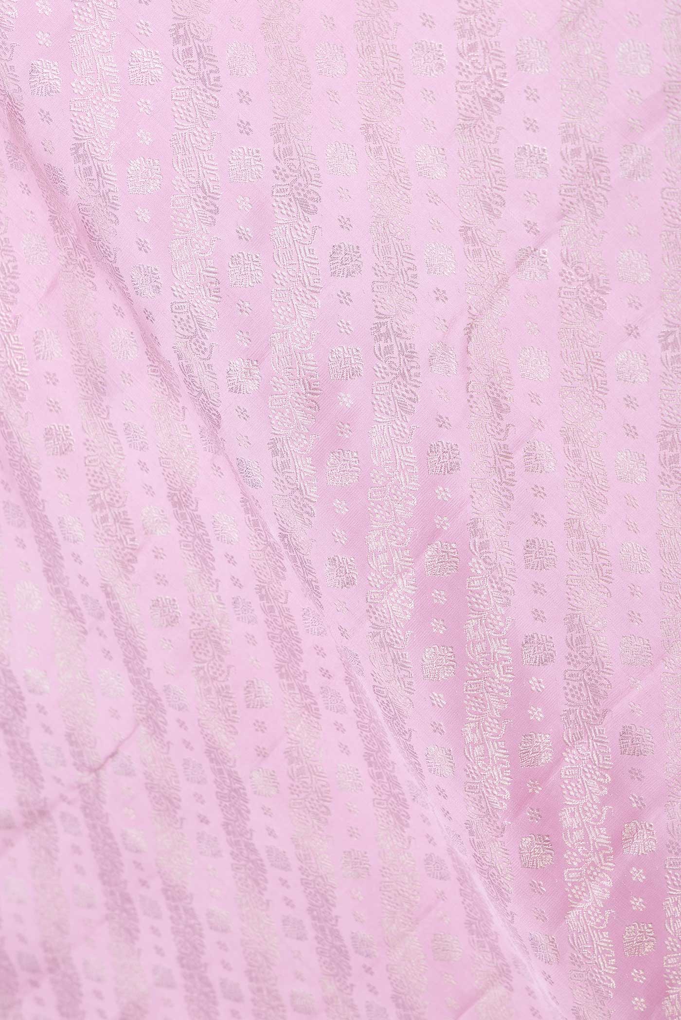 Pink Dual Tone Kanjivaram Saree - Image 2