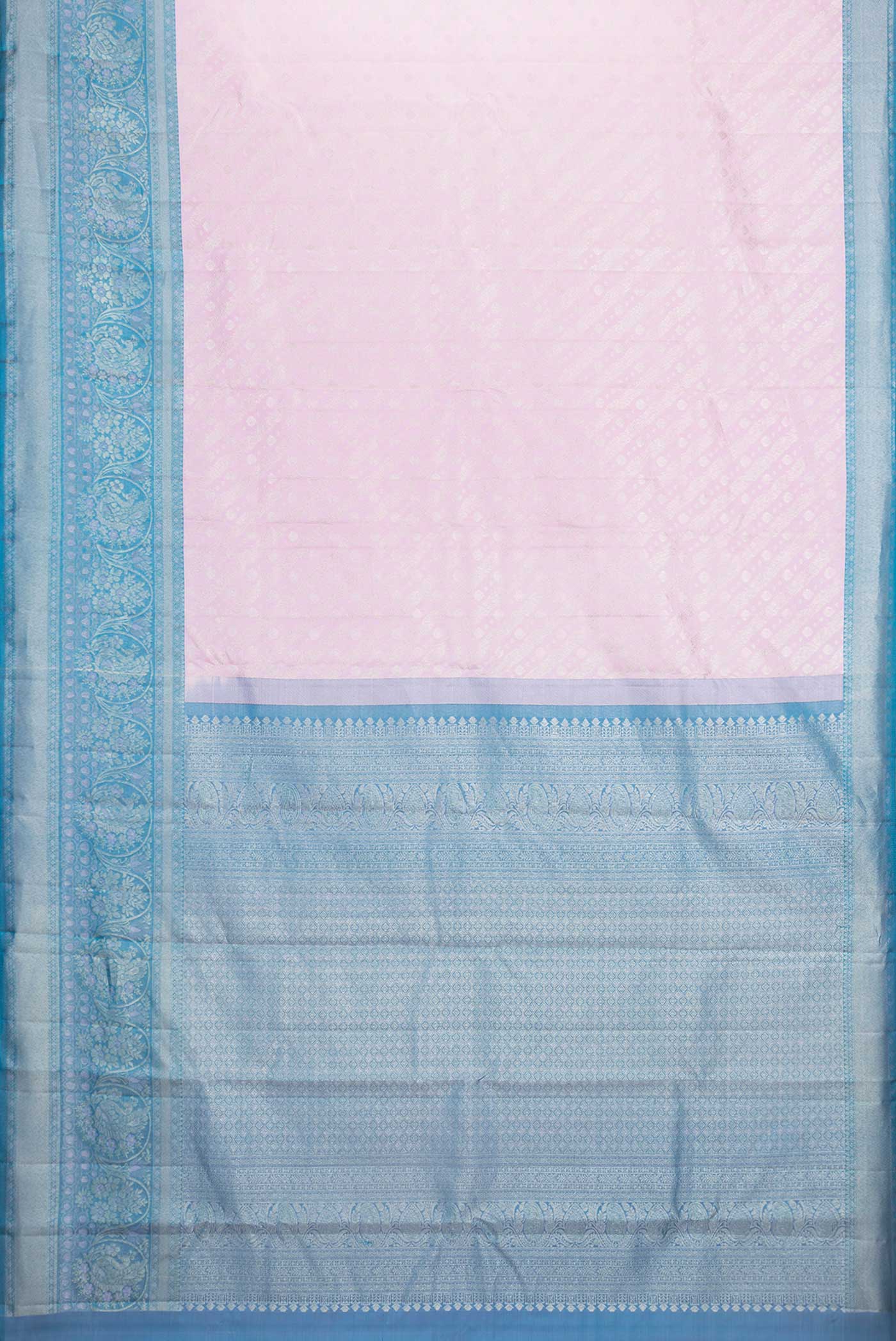 Pink Dual Tone Kanjivaram Saree - Image 6
