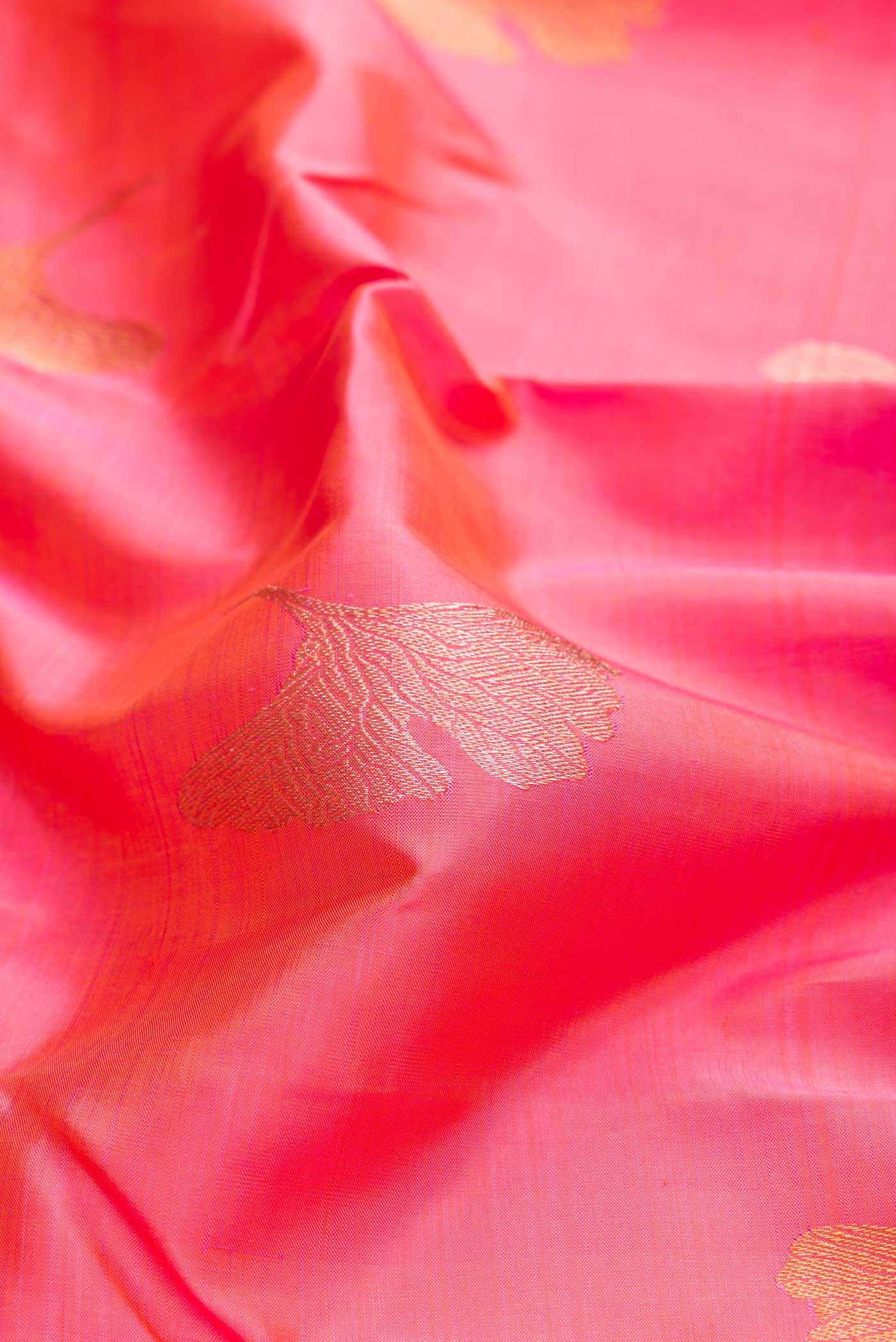 Pink Dual Tone Kanjivaram Saree - Image 2